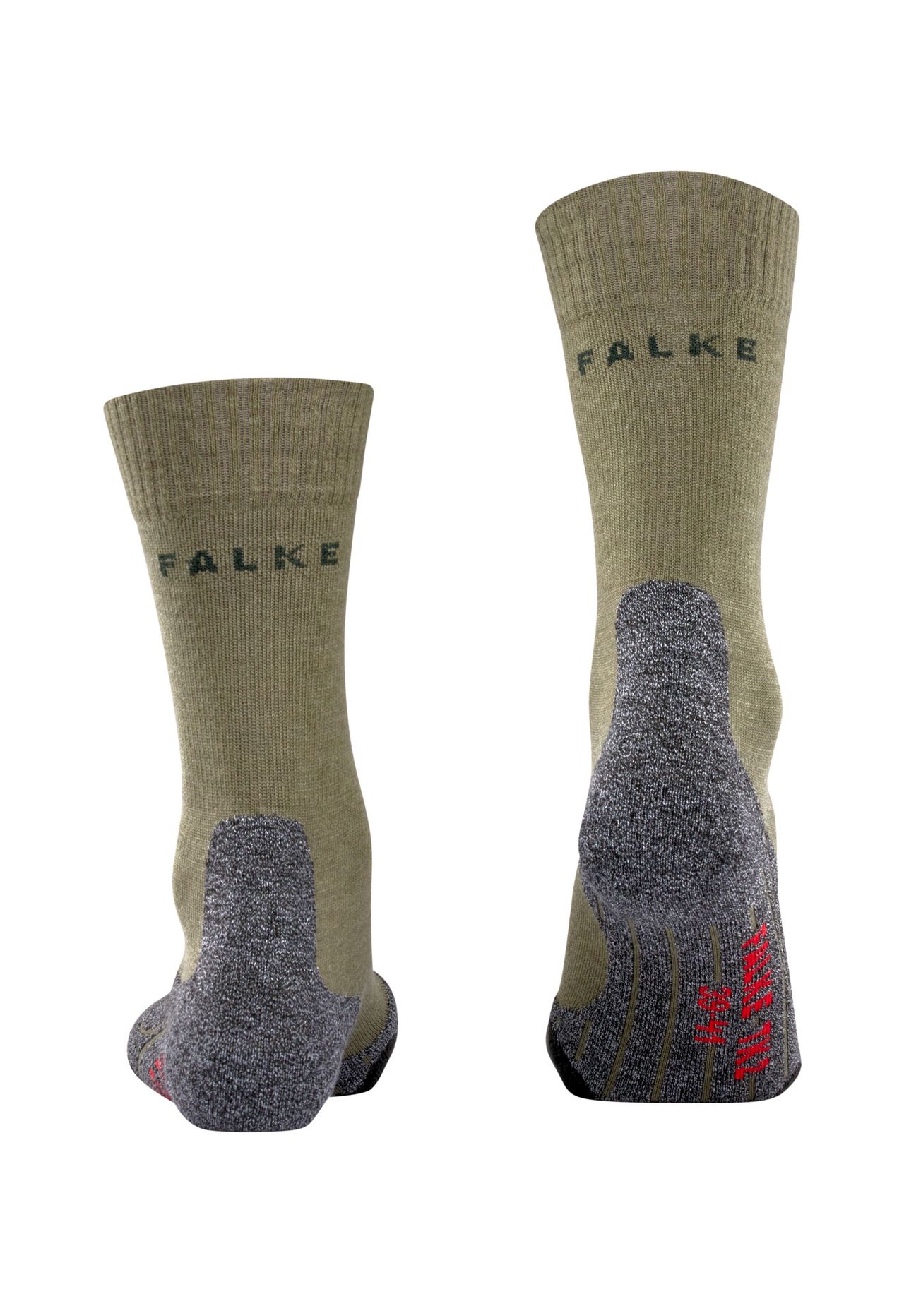 FALKE TK2 Explore Trekking-Socken, feuchtigkeitsregulierend, für Herren, grün, 39-41