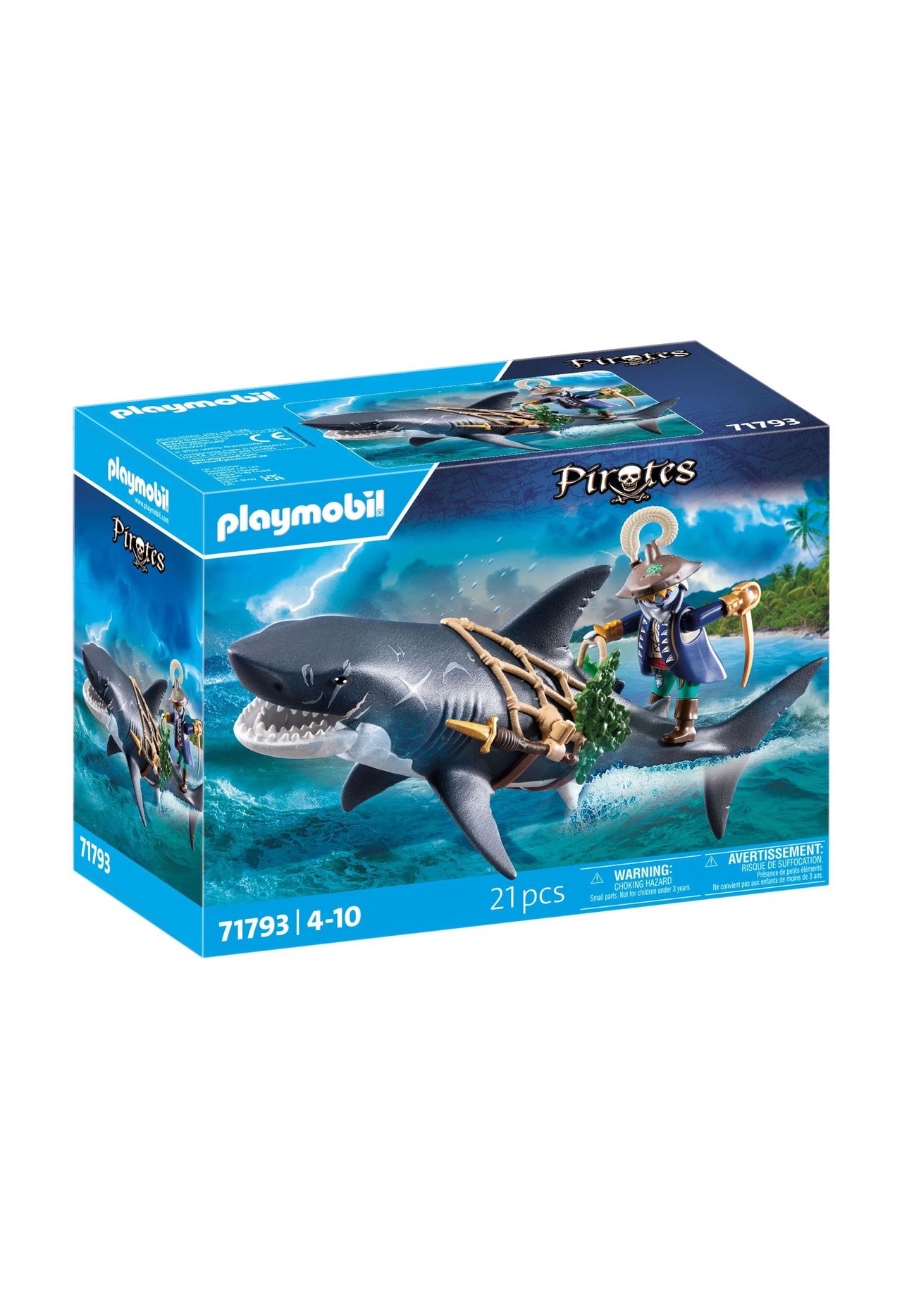 playmobil® Pirates - Gefahr durch Riesenhai 71793, BUNT, 99