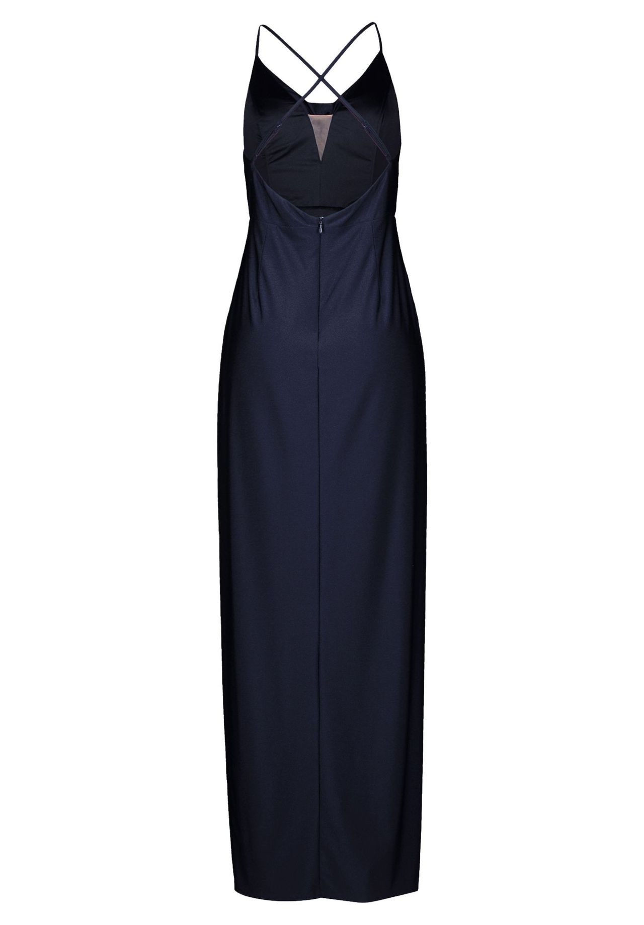 Vera Mont Abendkleid figurbetont, blau, 34