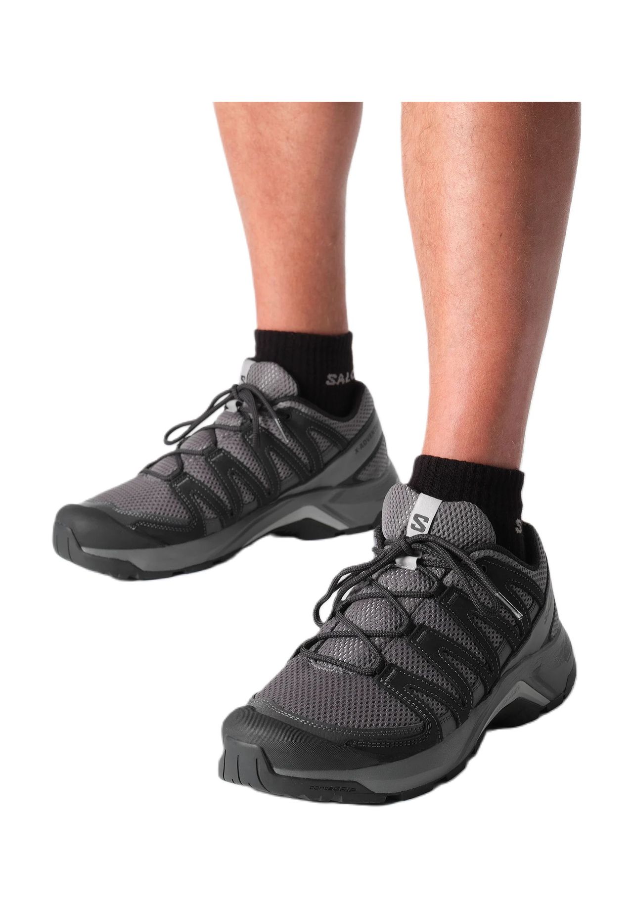 salomon Trekkingschuhe 'X-Adventure Recon ', Leder, für Herren, grau, 42