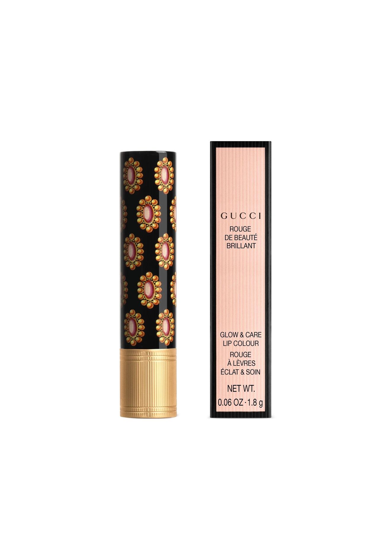 GUCCI Beauty Rouge De Beauté Brillant Lippenstift, Lippen Make-up, lippenstifte, Fest, rot (509 ROSSO ANCORA), glänzend|strahlend, Deckkraft: Mittel bis Hoch,