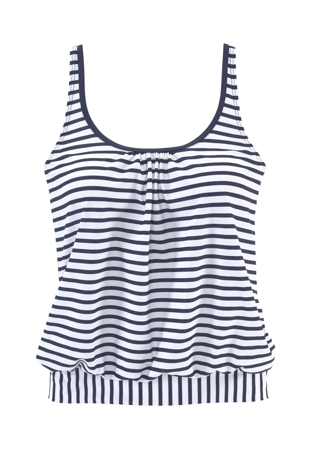 VENICE BEACH Summer Tankini-Oberteil, oversized, Miedereinsatz, für Damen, weiß|blau, 40