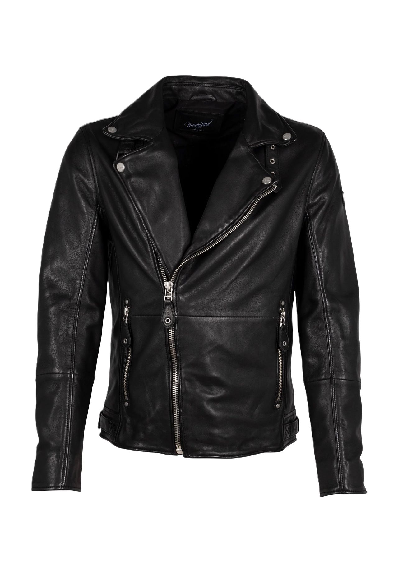 Mauritius LEATHERWEAR Lederjacke Mavric, Reverskragen, für Herren, schwarz, L