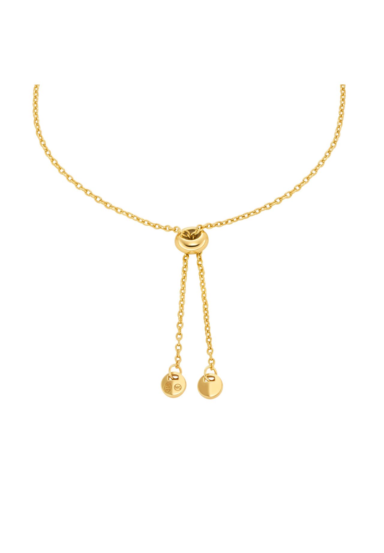 Michael Kors Damenarmband aus 14 Karat vergoldetem Sterlingsilber mit Asscher-Schliff, MKC1844710, Gold, 22