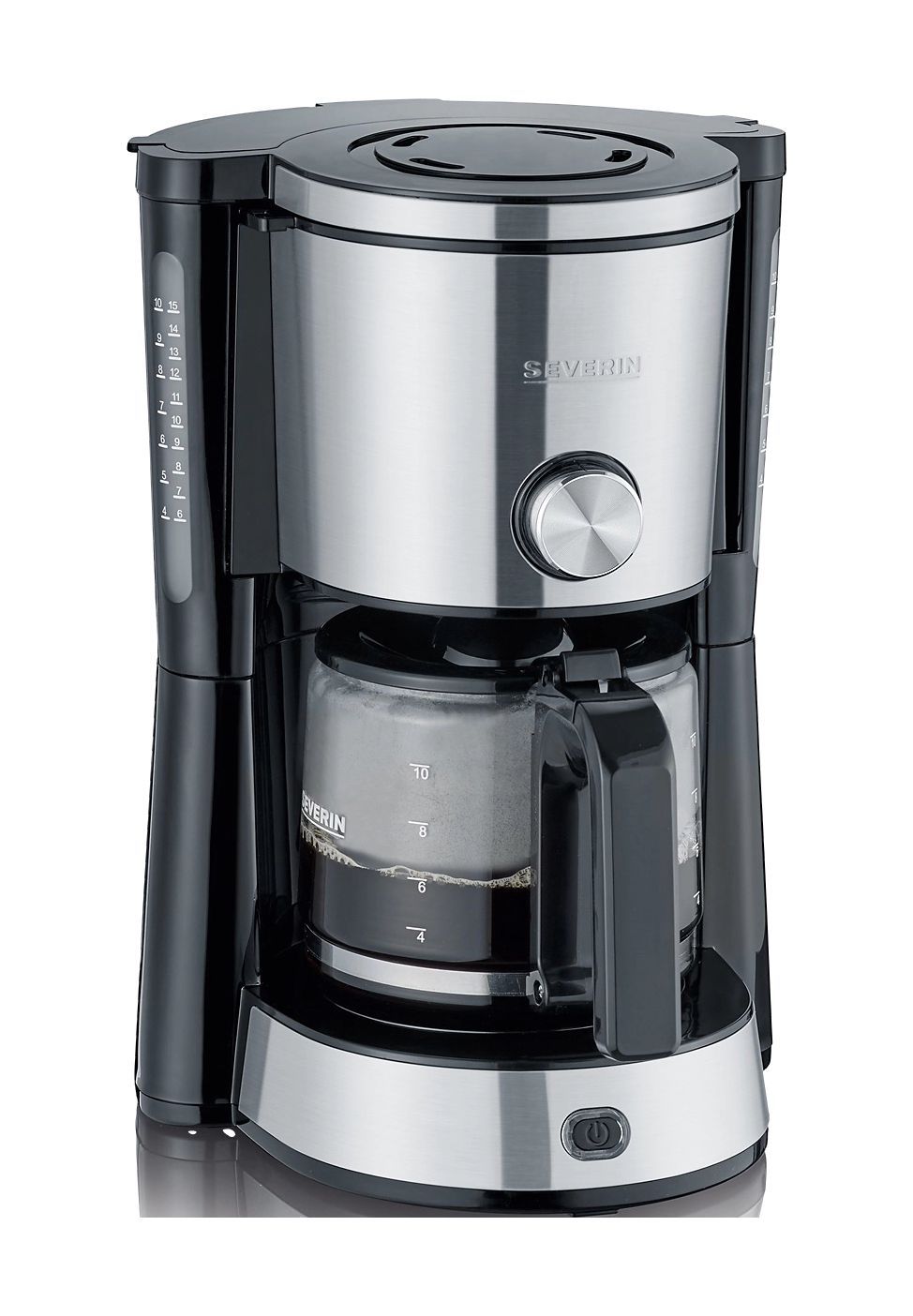 SEVERIN Kaffeemaschine 'Switch KA 4825', Edelstahl-Applikationen, schwarz