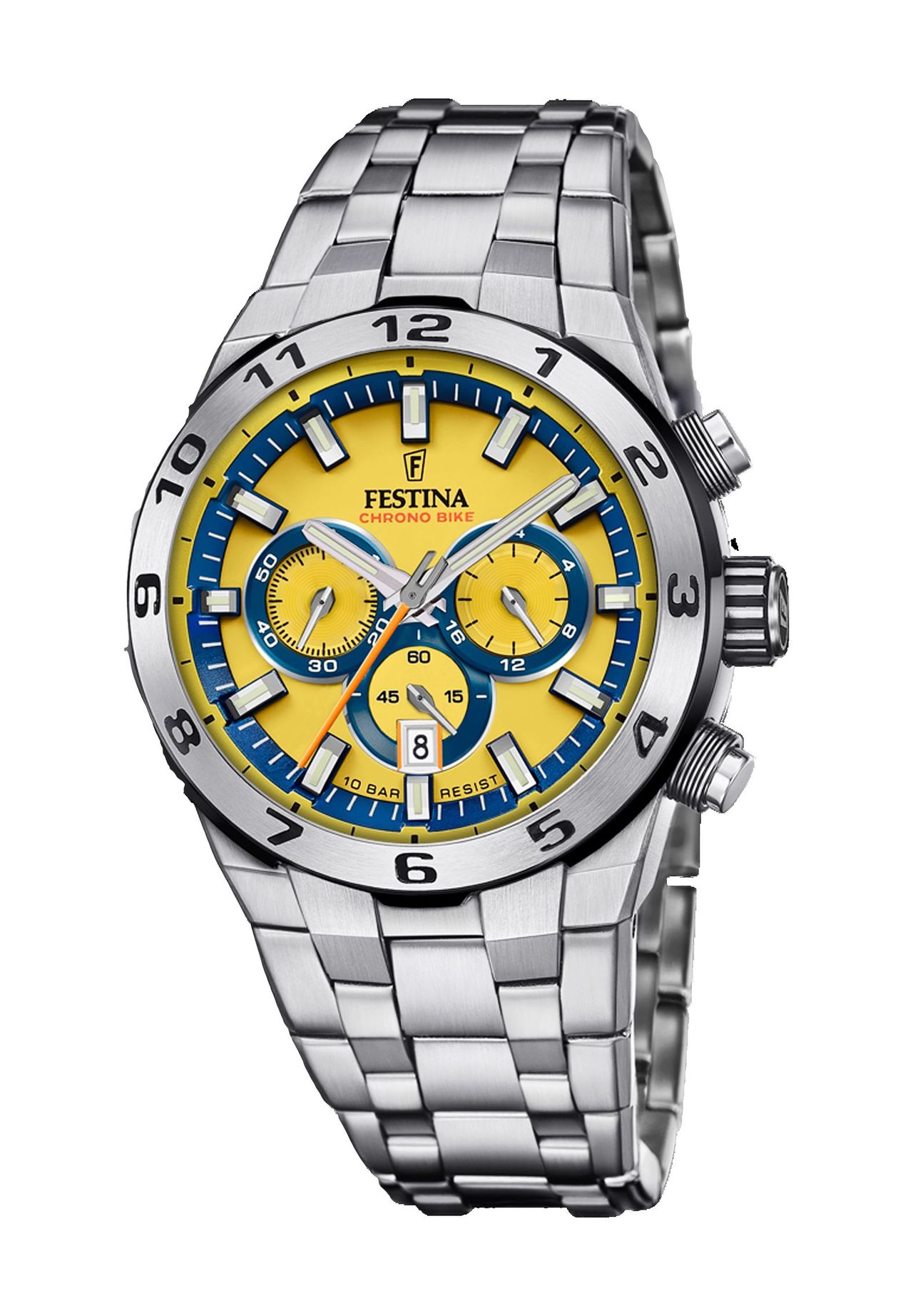 FESTINA Herren Chronograph 'F20670', GELB/BLAU