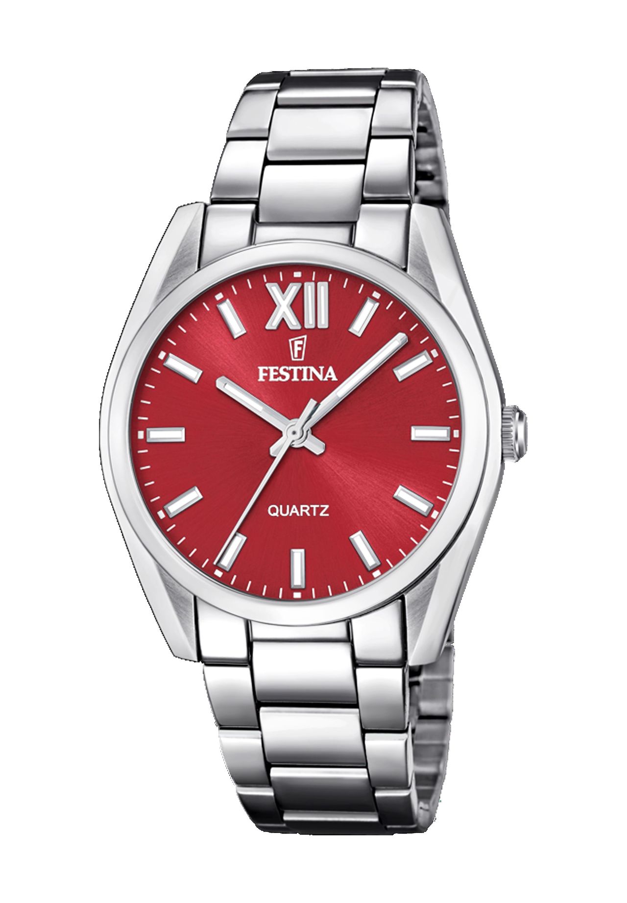 FESTINA Damenuhr, SILBER/ROT