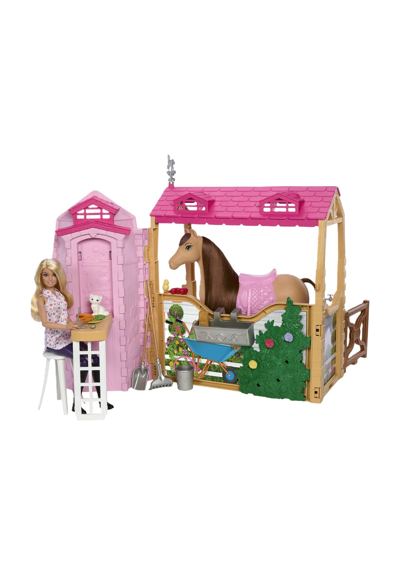 Barbie Mysteries Pferdestall mit Pferd+Puppe, mehrfarbig