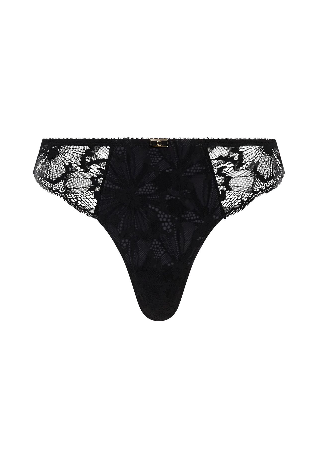 CHANTELLE Tanga Muse, transparent, für Damen, schwarz, 36