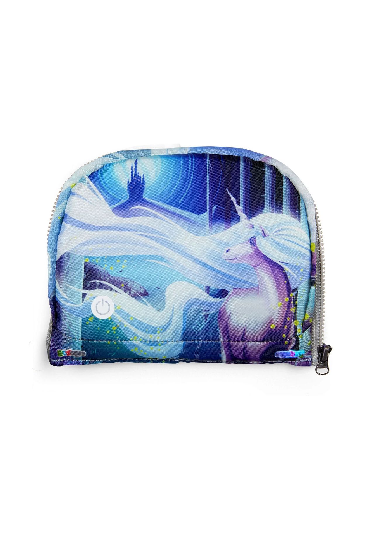 ergobag LED Zippy Fronttasche für Ranzen, blau, 99