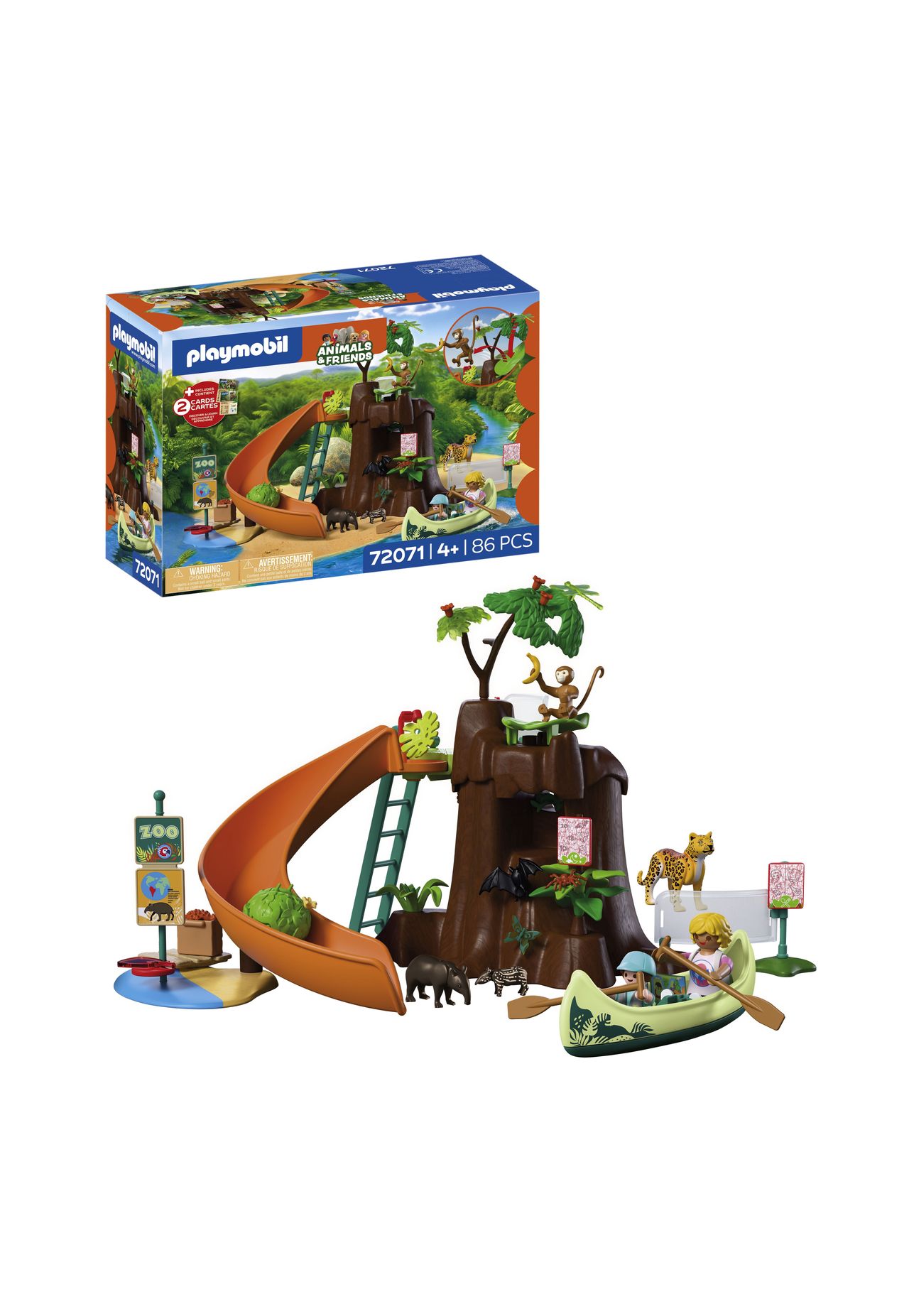 playmobil® Animal & Friends - Zoo: Dschungelabenteuer 72071, 152 MEHRFARBIG, 99