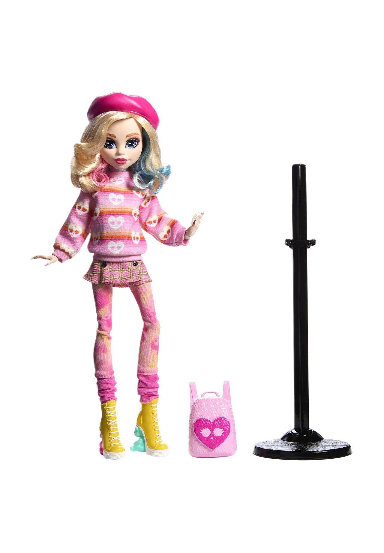 Monster High Wednesday Modepuppe 'Enid Sinclair', pink