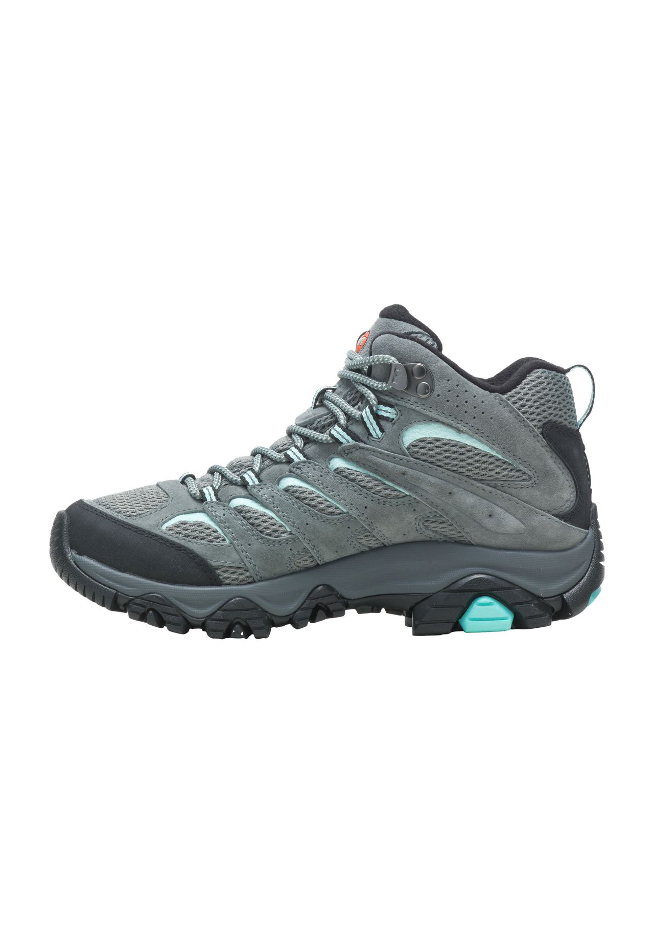 MERRELL® Trekkingschuhe 'Moab 3 Mid GTX', Leder, wasserdicht, für Damen, grau, 38,5