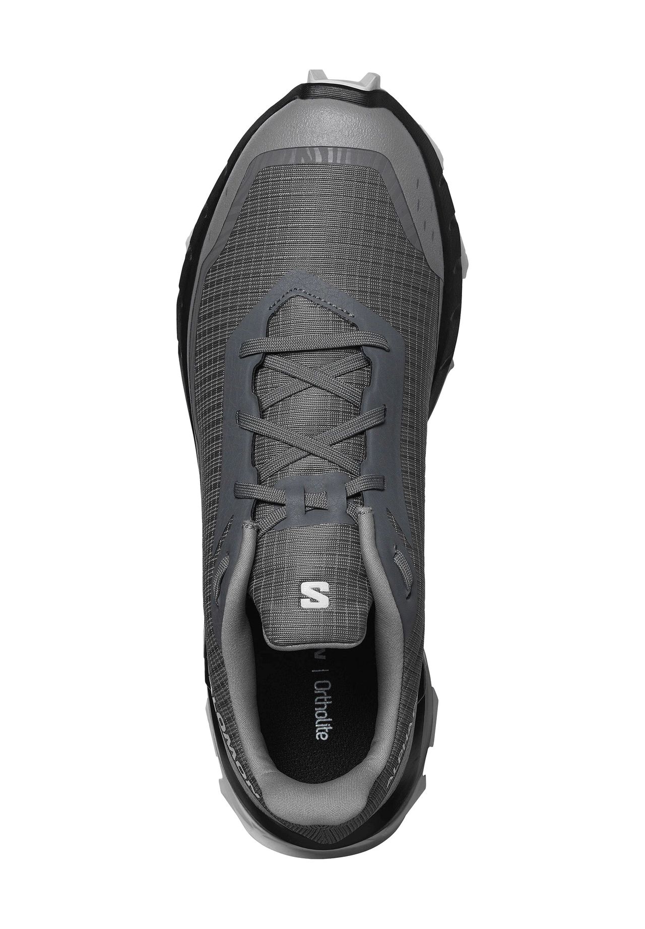 salomon Laufschuhe, atmungsaktiv, rutschfest, für Herren, grau, 42 2/3