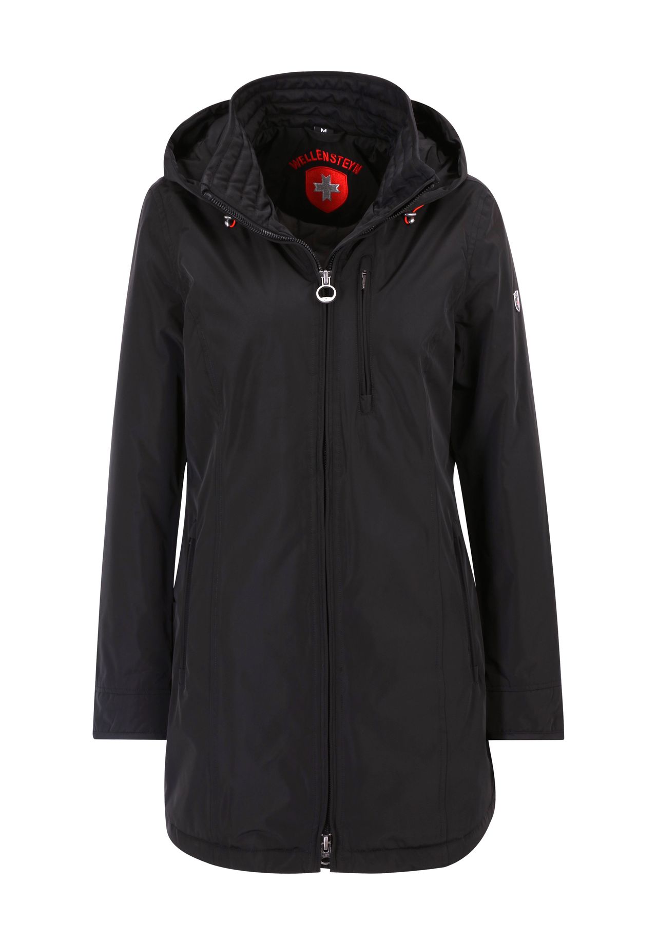 WELLENSTEYN Funktionsjacke 'Stockholm', Stehkragen, Kapuze, für Damen, schwarz, XXL