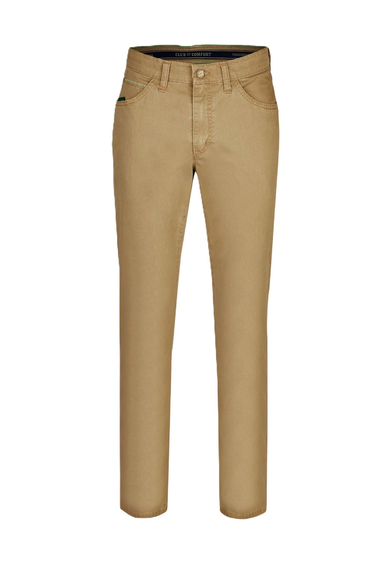CLUB OF COMFORT Chinohose, Handytasche, Hemdstopper, für Herren, beige, 32/30