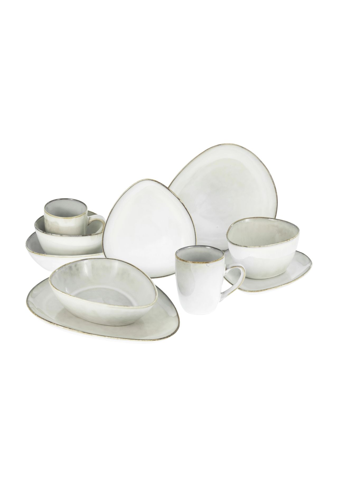 CreaTable Kombiservice-Set, 10-teilig, beige