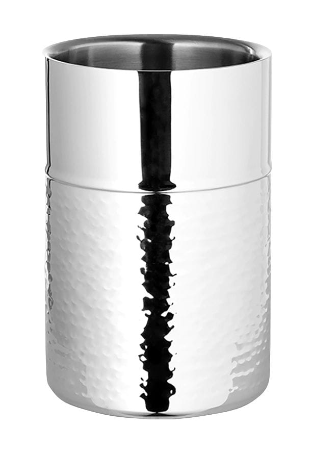 Fink Weinkühler, Edelstahl gehämmert, silber, 12 CM