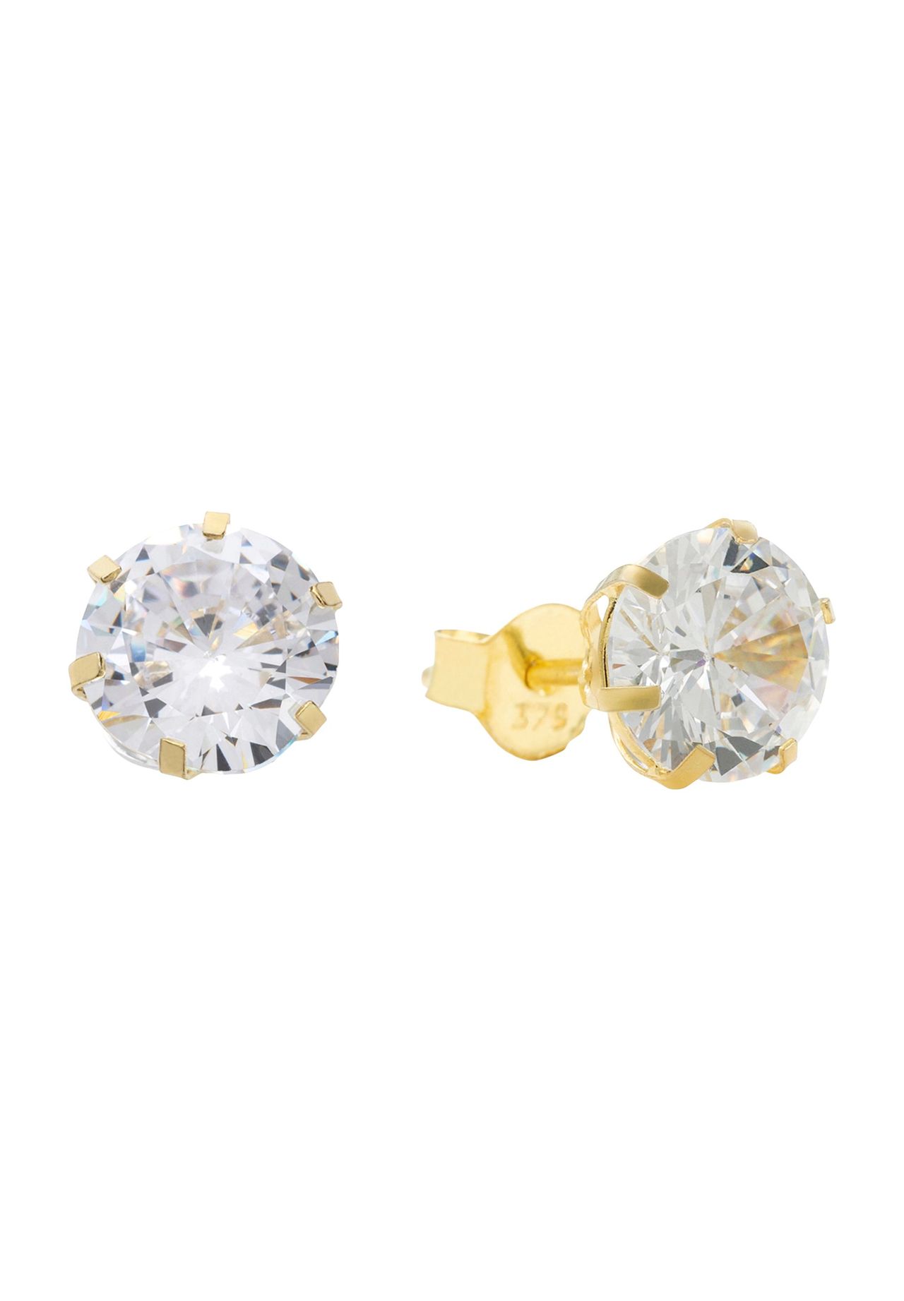 amor Damen Ohrstecker '2013836', 375er Gelbgold, gold