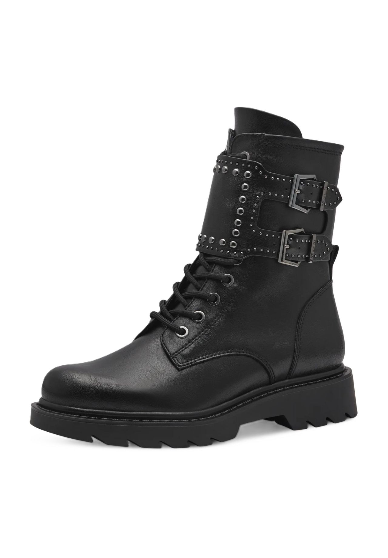 Tamaris Biker Boots, Blockabsatz, Nieten, für Damen, schwarz, 37