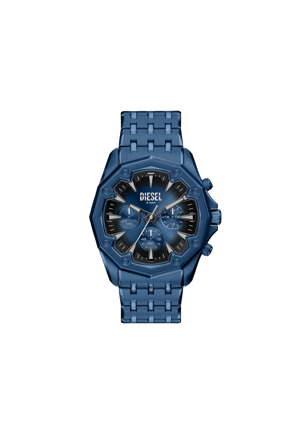 DIESEL® Diesel Herrenuhr Stinger Chronograph aus Edelstahl, DZ4706, Silber, _NULL