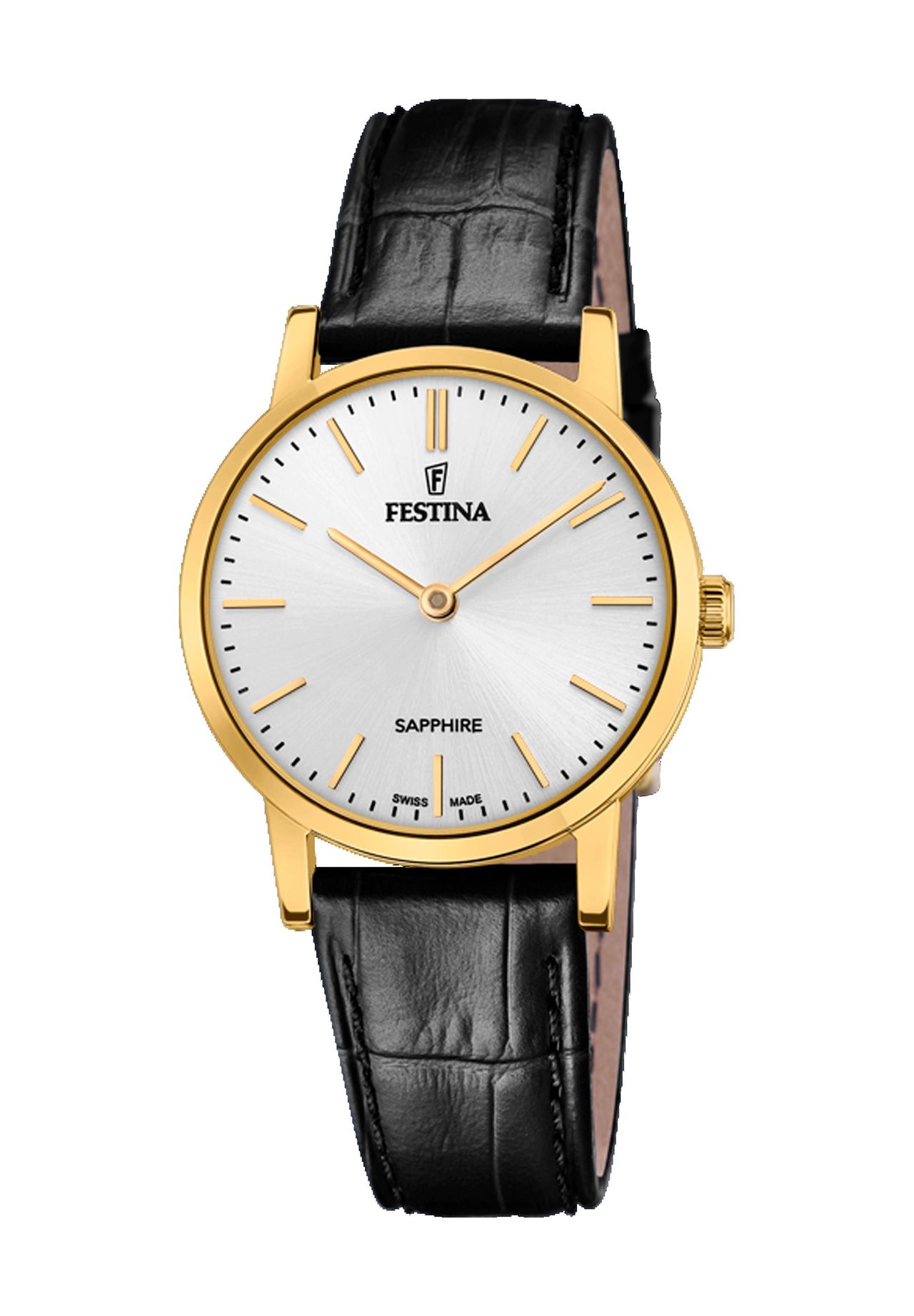 FESTINA Damen Armbanduhr, 'F20017/1', GOLD/SCHWARZ