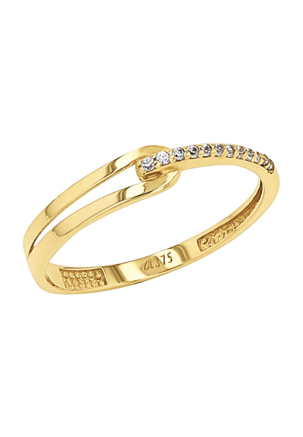 amor Damen Ring, 375er Gold, GOLD