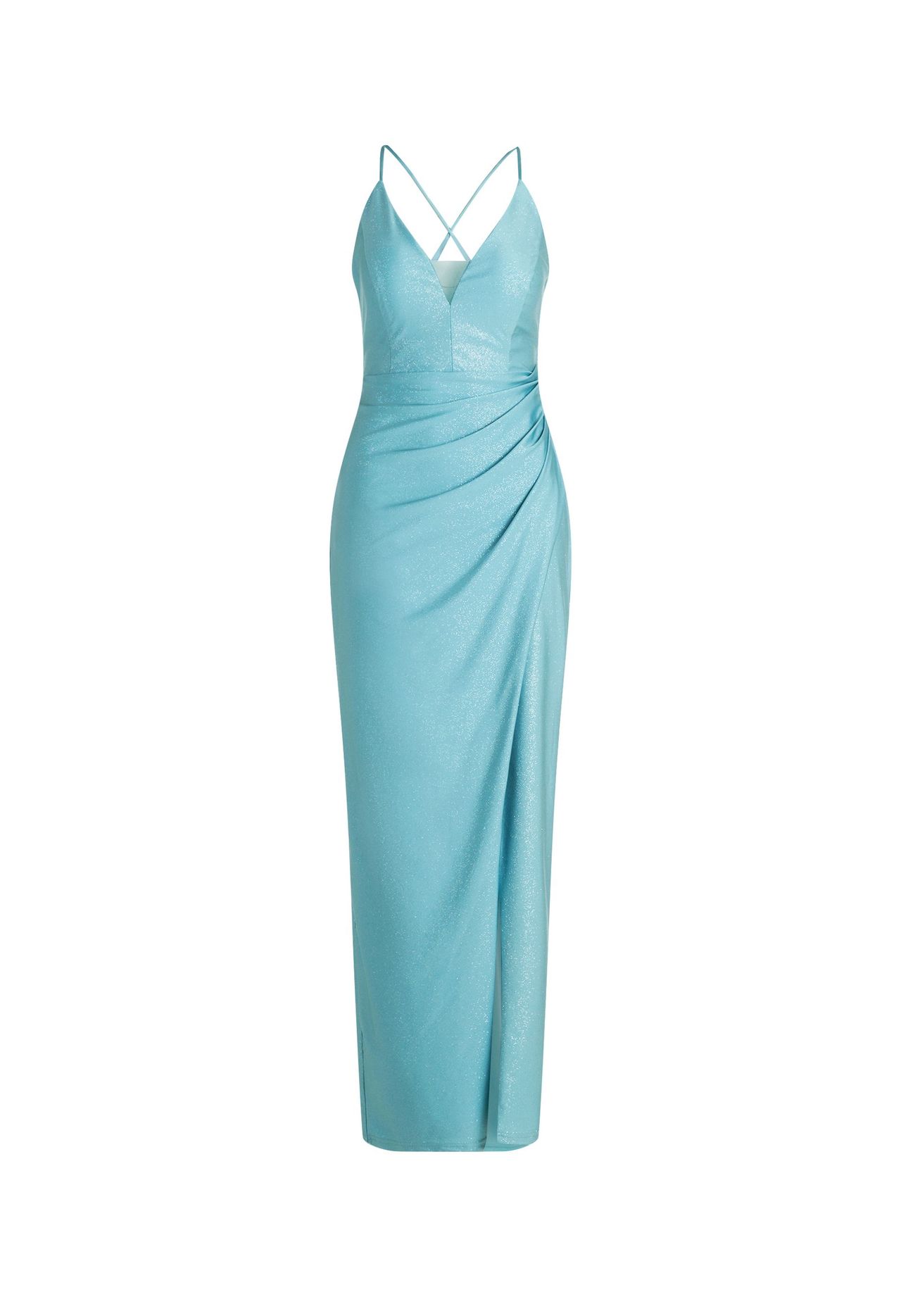 Vera Mont Abendkleid, V-Ausschnitt, für Damen, blau, 32