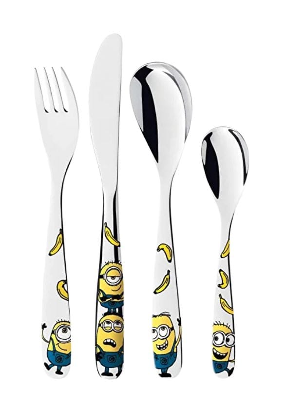 WMF Kinderbesteck 'Minions', 4-teilig, silber, 99