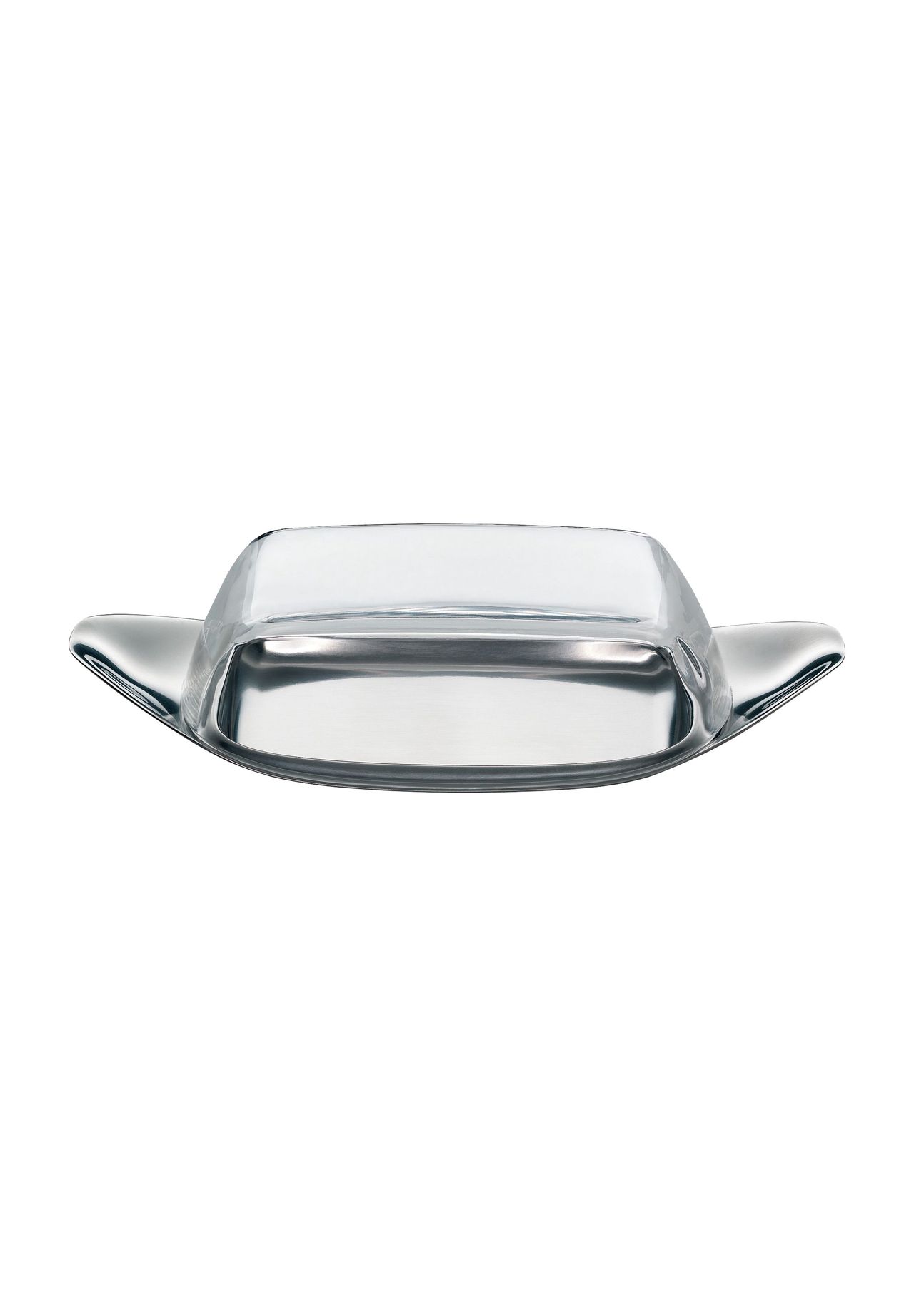 WMF Butterdose, silber|transparent
