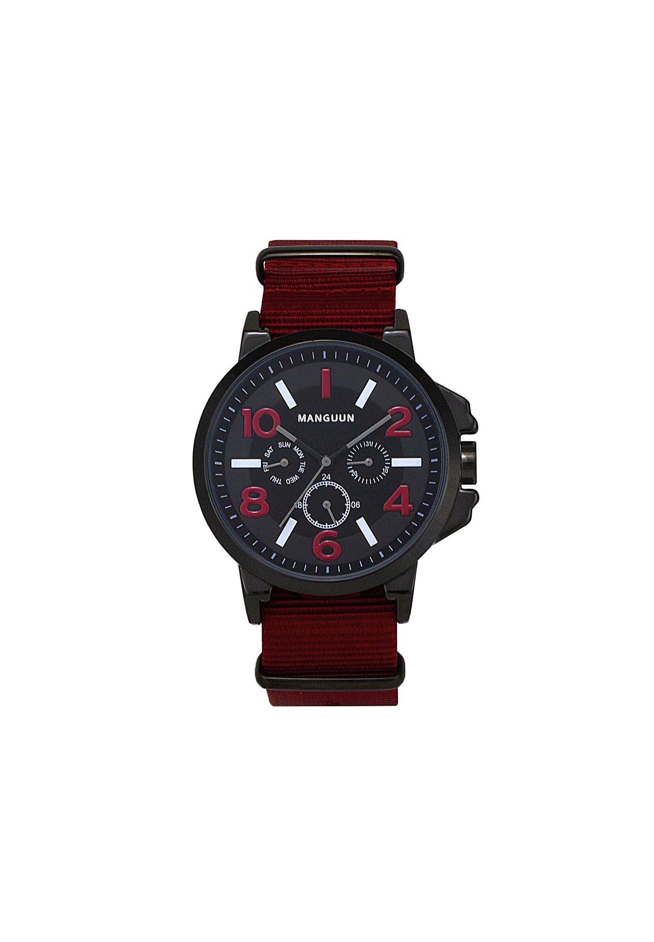 MANGUUN Herren Armbanduhr '3722', ROT