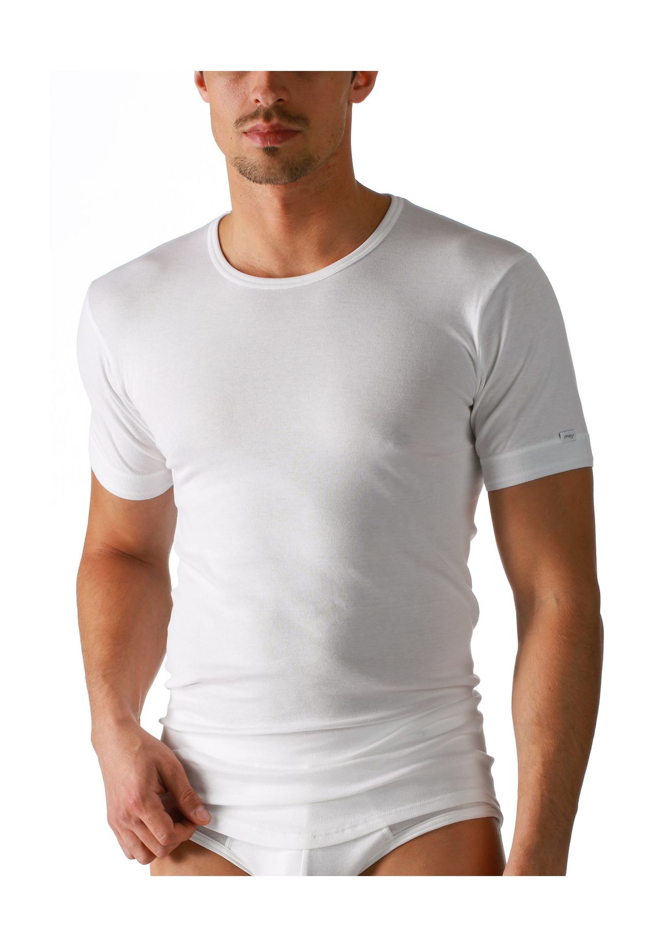 mey Wäsche-Shirt 'Noblesse', für Herren, weiß, 7