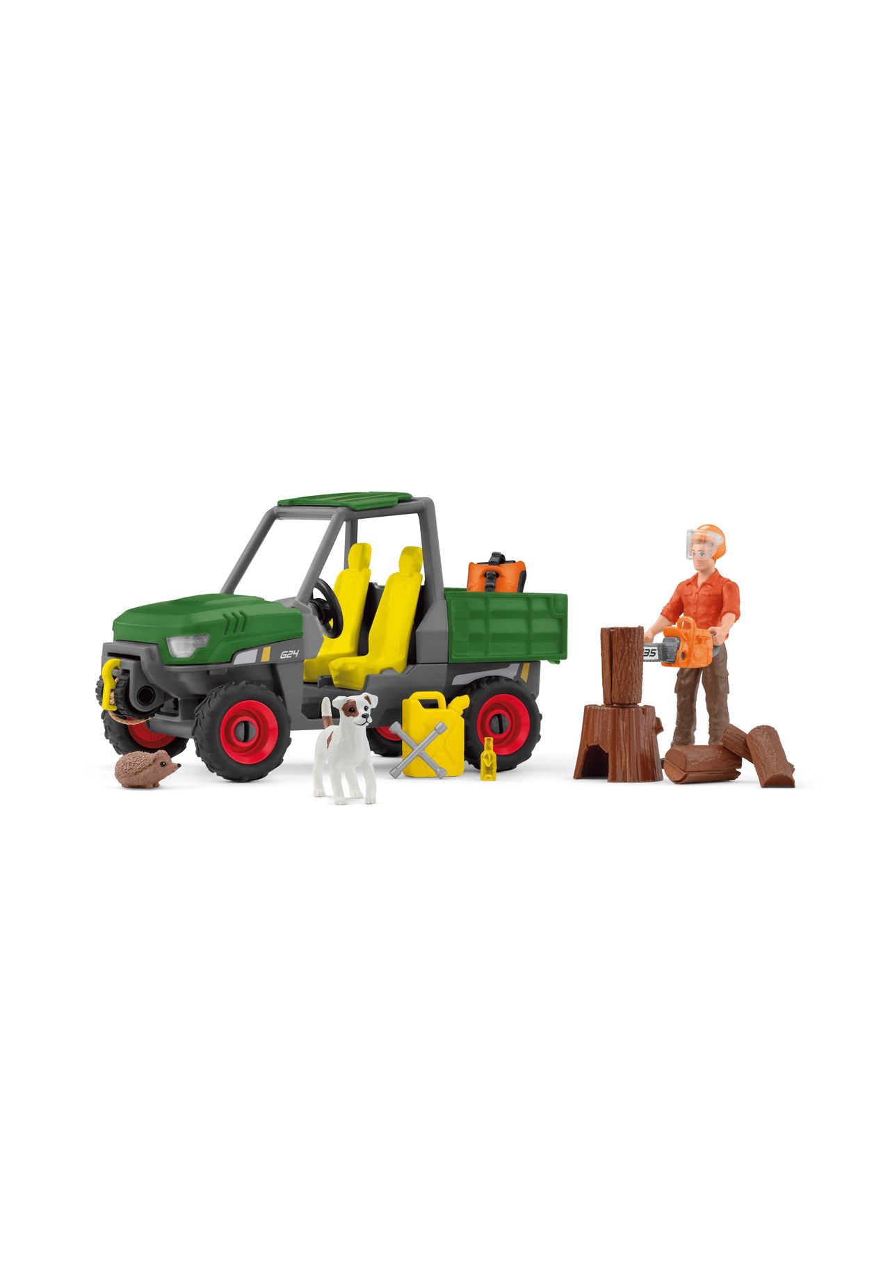 schleich® Waldbauer mit Fahrzeug 42659, BUNT, 99