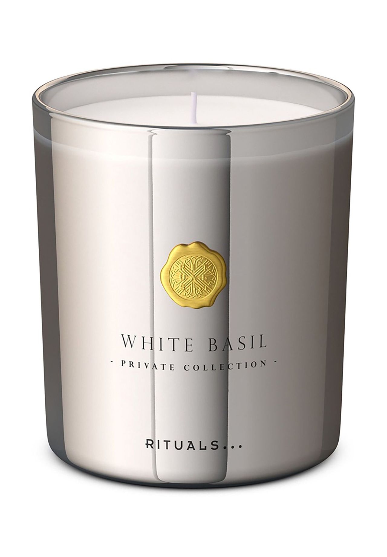 RITUALS® White Basil Scented Candle - Duftkerze, silber, 360 G