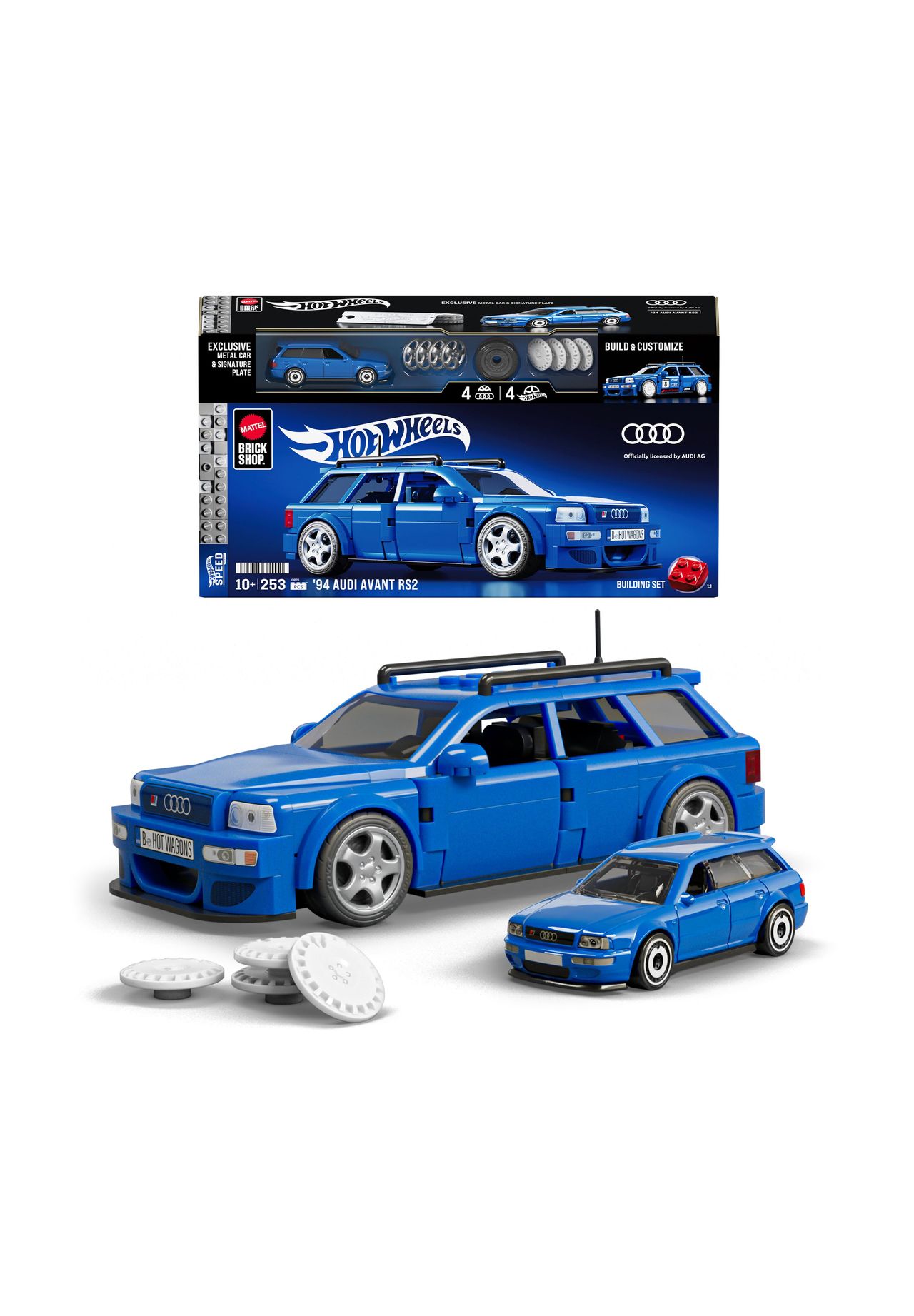 Hot Wheels Speed Modellbausatz 'Audi Avant RS2', 152 MEHRFARBIG, 99