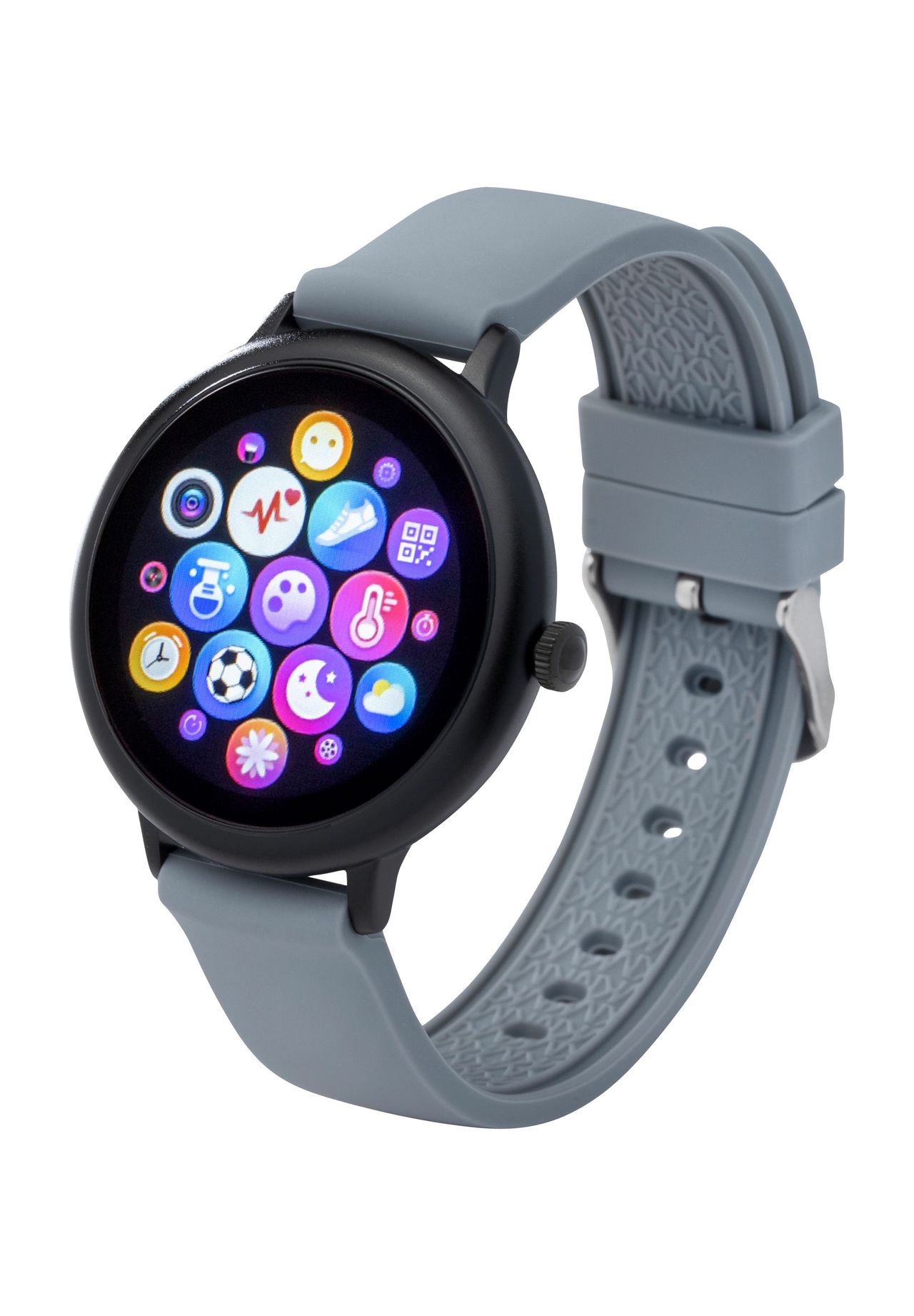 Atlanta by PARAGON ATLANTA Smartwatch, '9715/4', schwarz/grau, mit Silikonarmband, SCHWARZ/GRAU