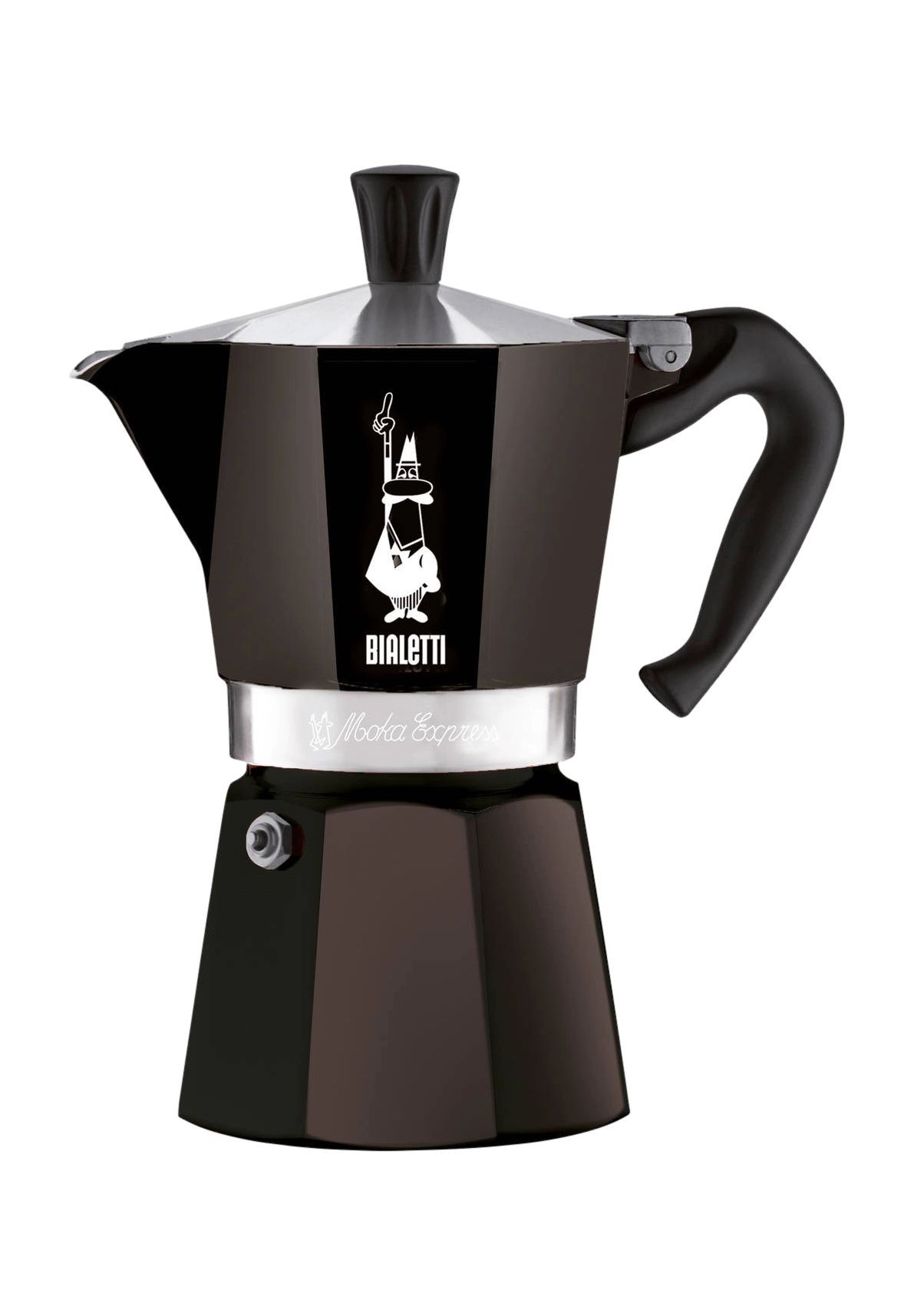 BIALETTI Aluminium-Espressokocher 'Moka Express', 6 Tassen, schwarz