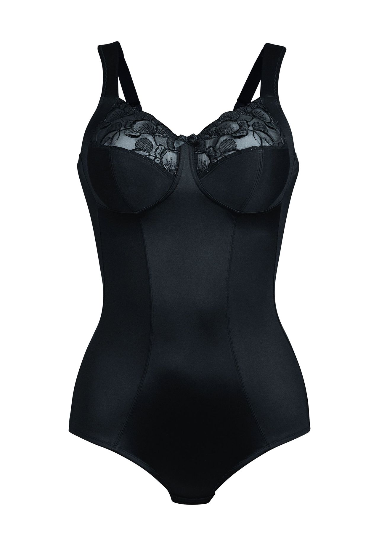 Anita Lucia Korsett, Stickerei, Schleife, für Damen, schwarz, 105F
