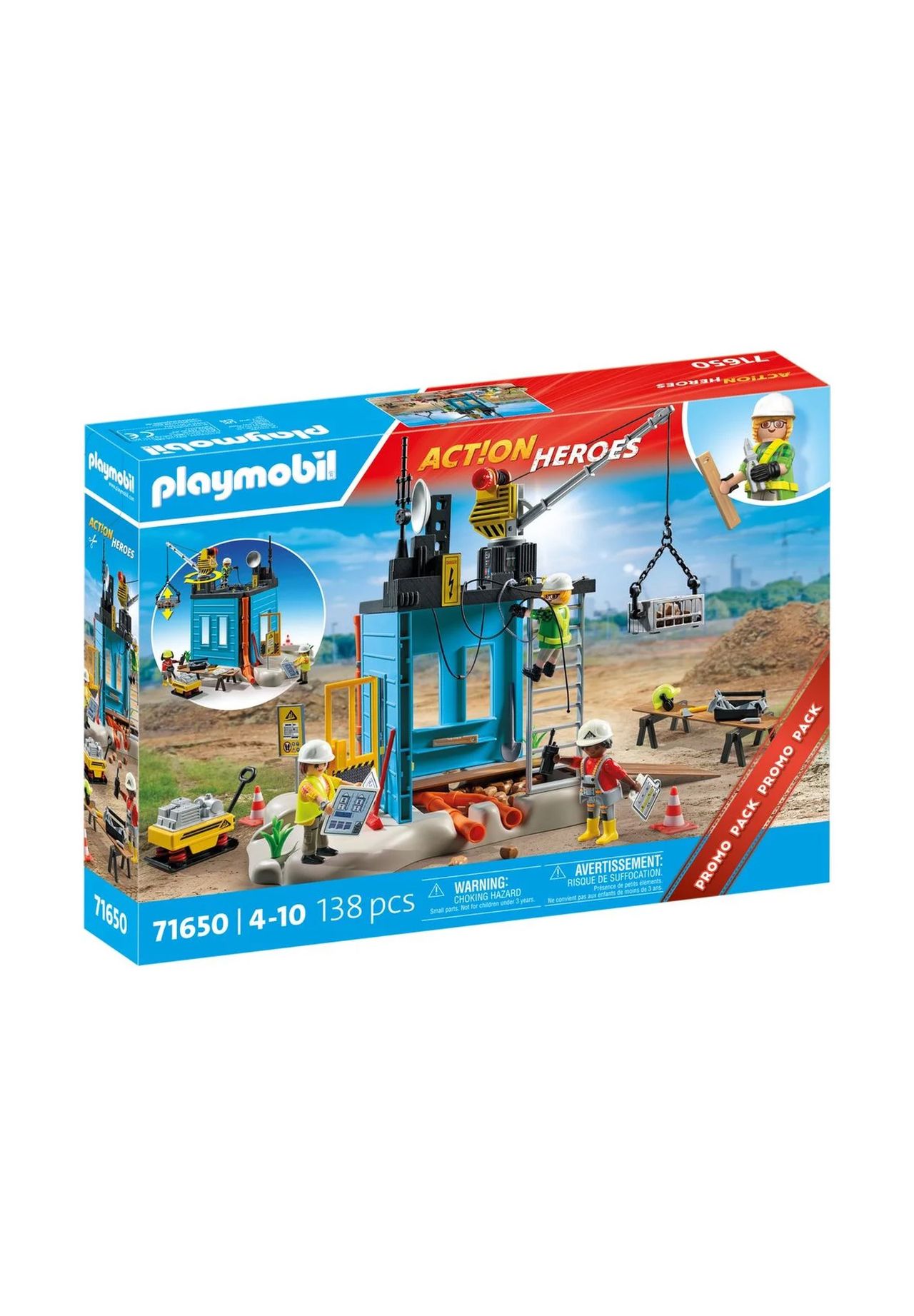 playmobil® Act!on Heroes - Baustelle 71650