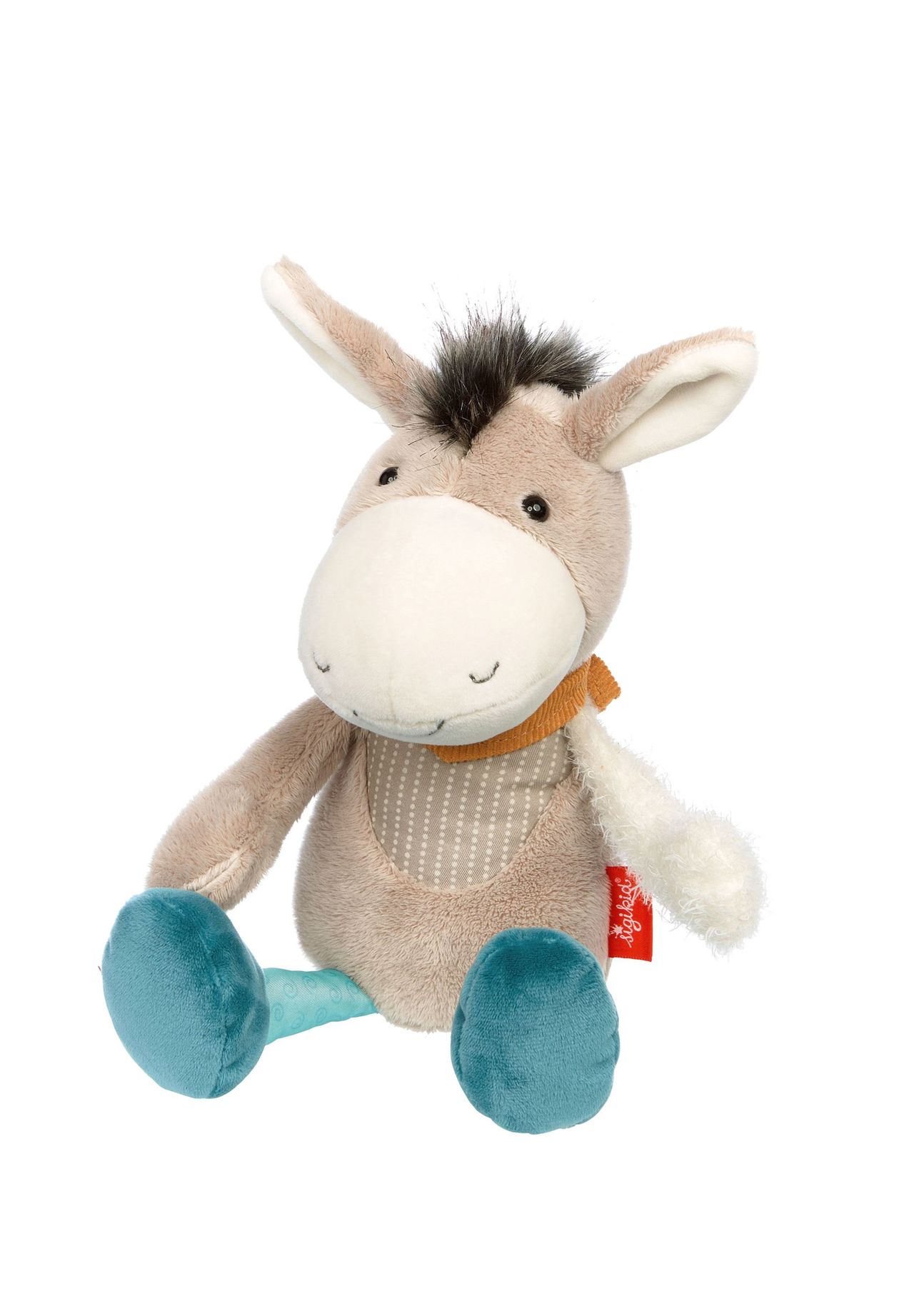 sigikid® Esel Patchwork Sweety, für Babys und Kinder, grau|blau, 99