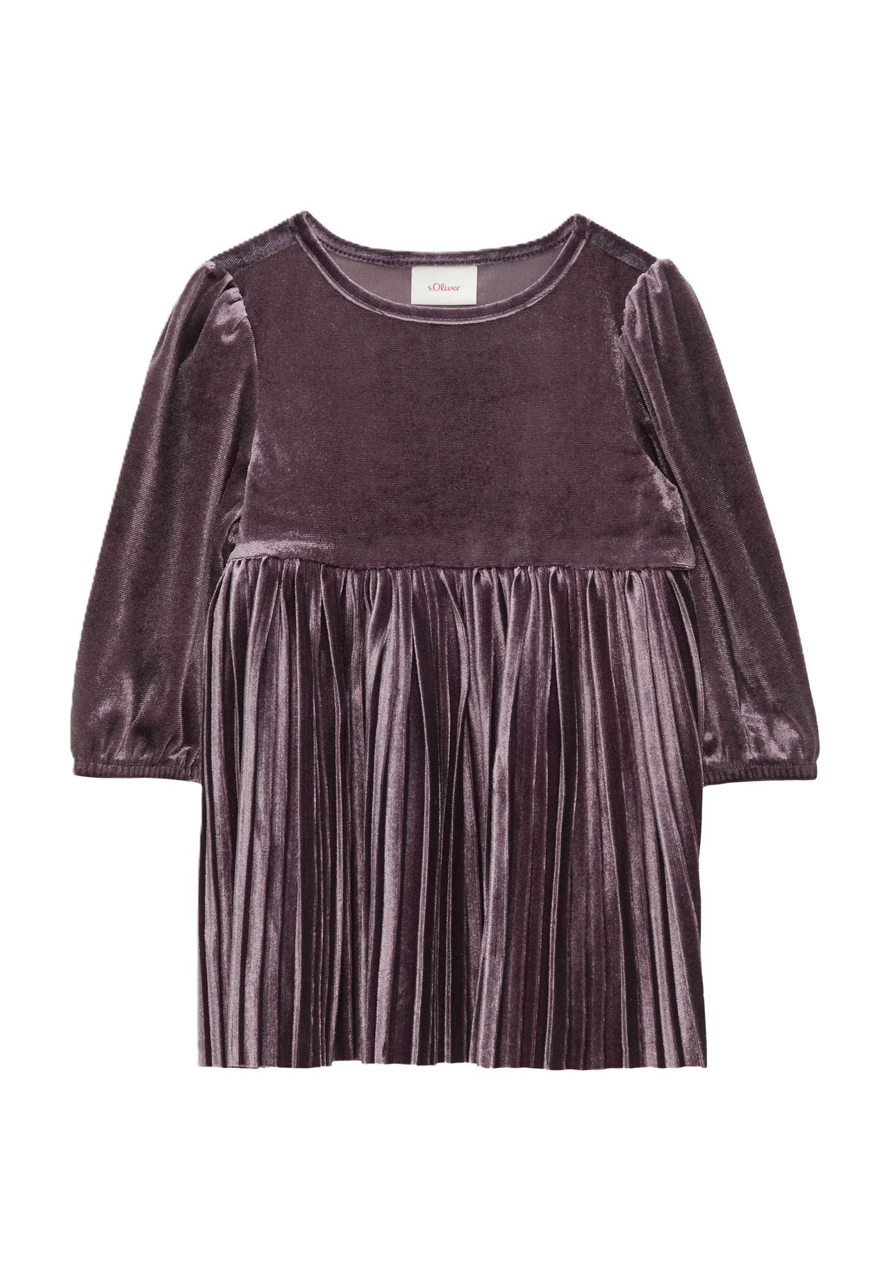 s.Oliver Volantkleid, Elastikbund, für Babys und Kleinkinder, lila, 74