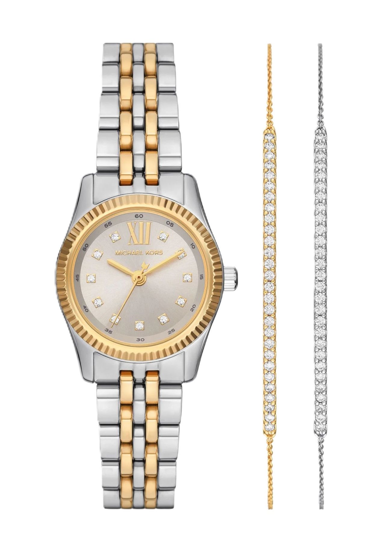 MICHAEL KORS Damen Uhren-Set 'MK4815SET', BICOLOR