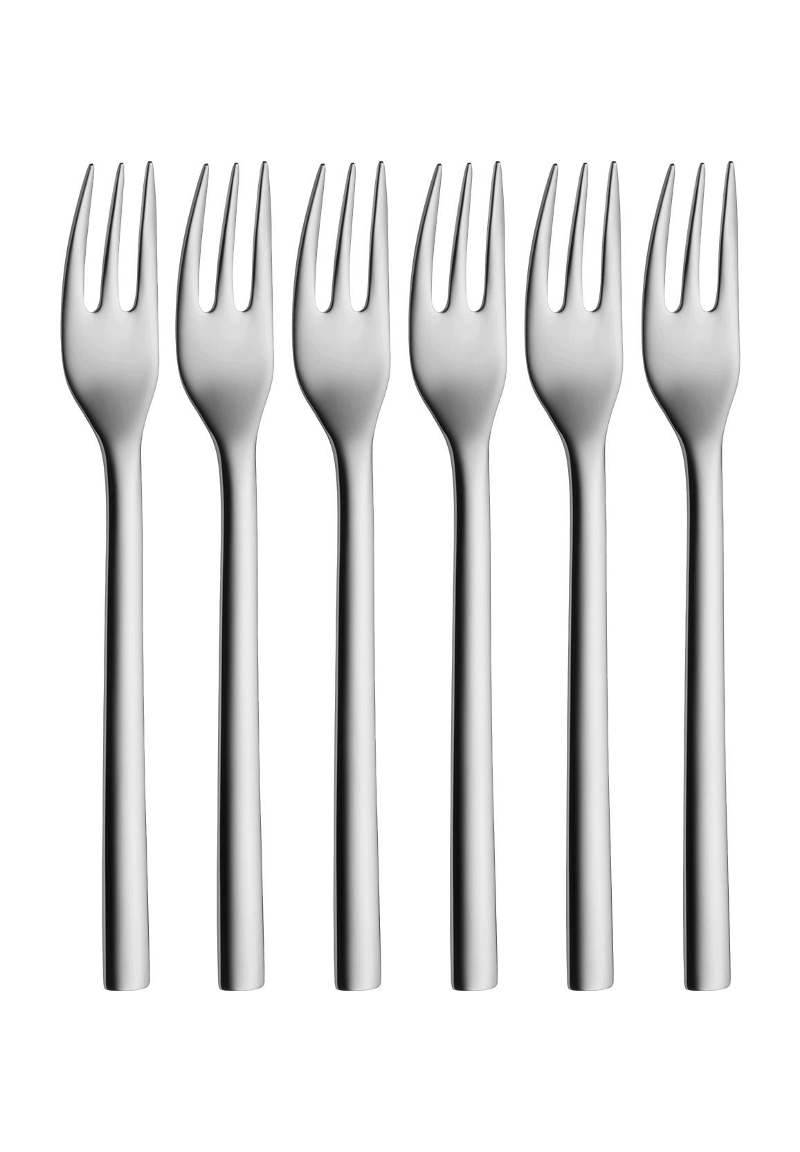 WMF Kuchengabel-Set, 6-teilig, silber
