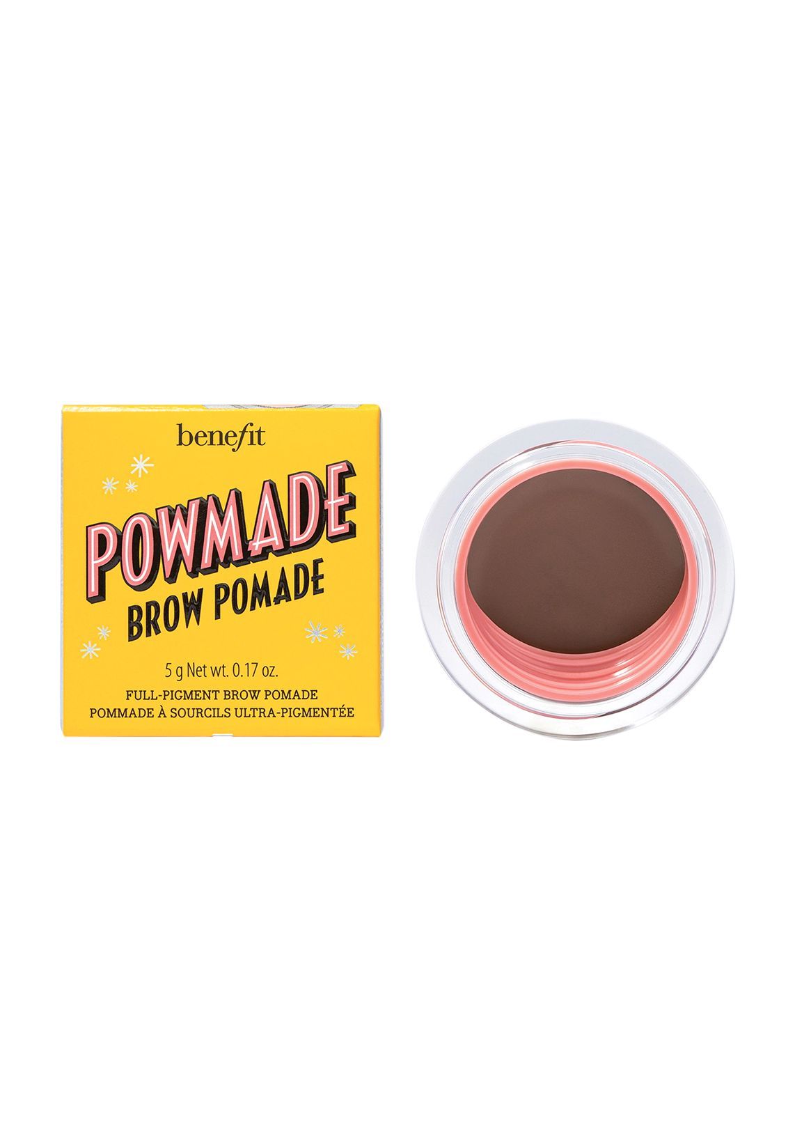 benefit Brow Collection Powmade Pomade, Augen Make-up, augenbrauengel, braun (5 WARM BLACK BROWN), natürlich|langanhaltend, braun, 99