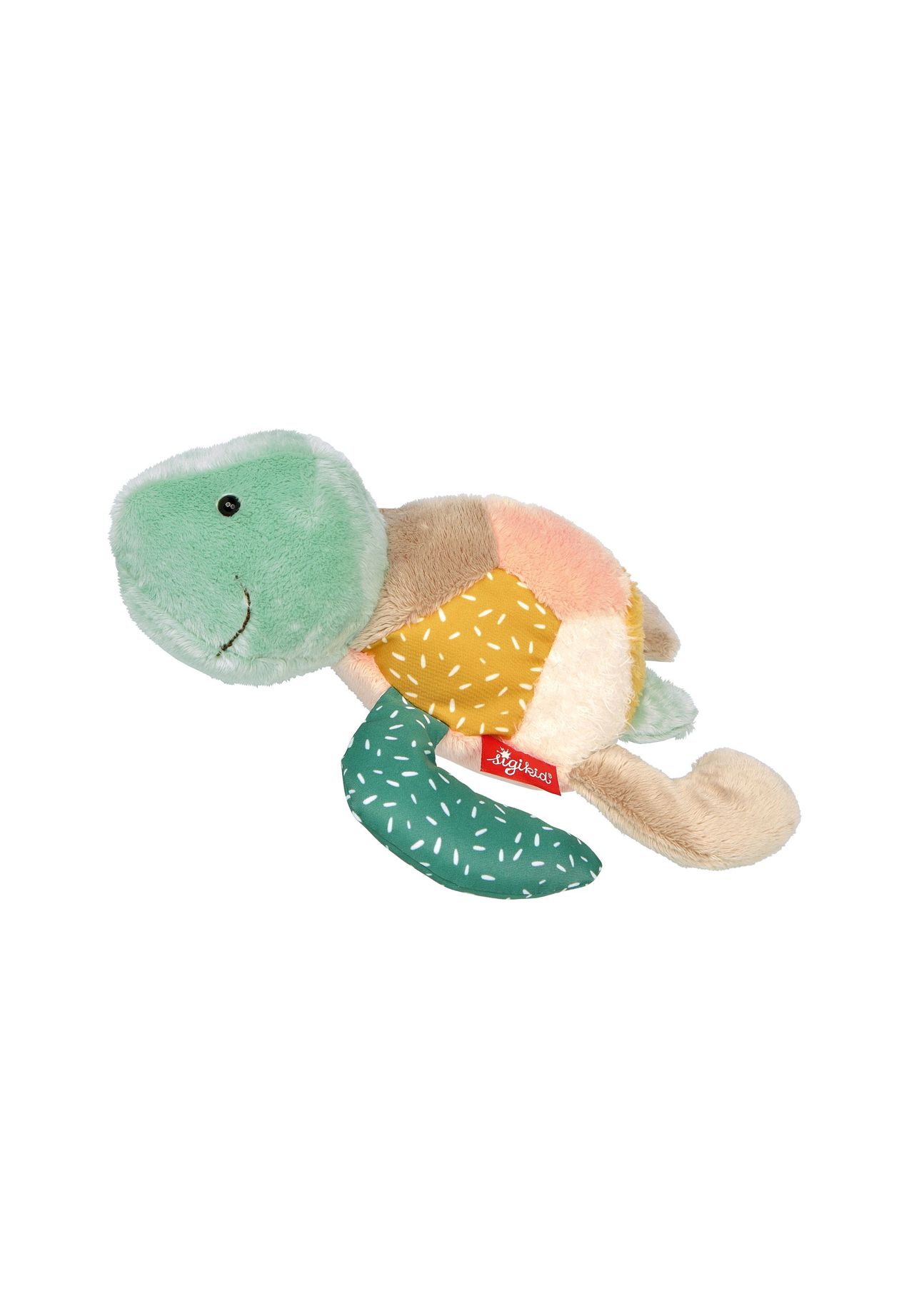 sigikid® Kuscheltier Schildkröte Patchwork Sweety, für Babys und Kinder, mehrfarbig, 99