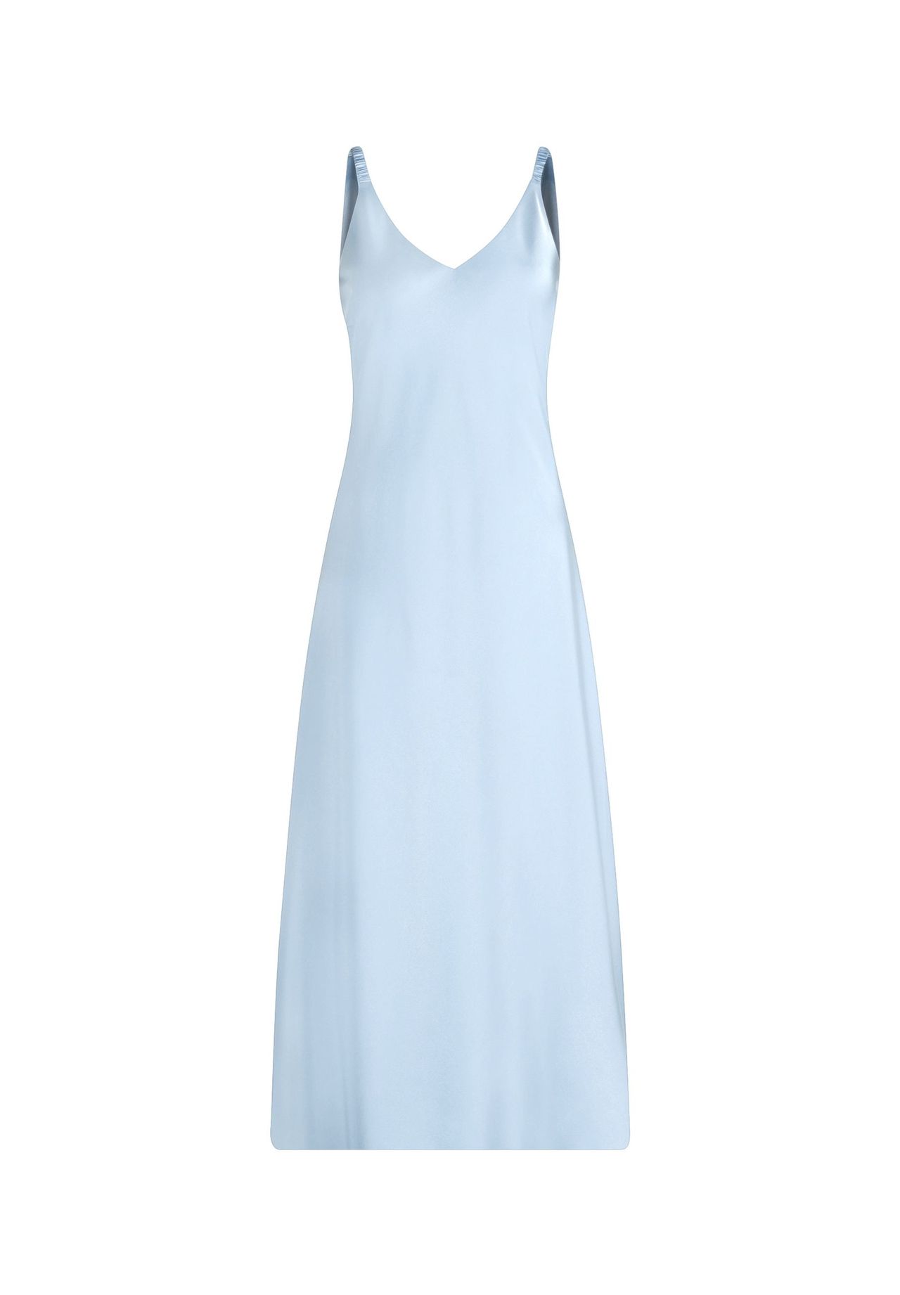 Vera Mont Abendkleid mit breiten Trägern, blau, 38