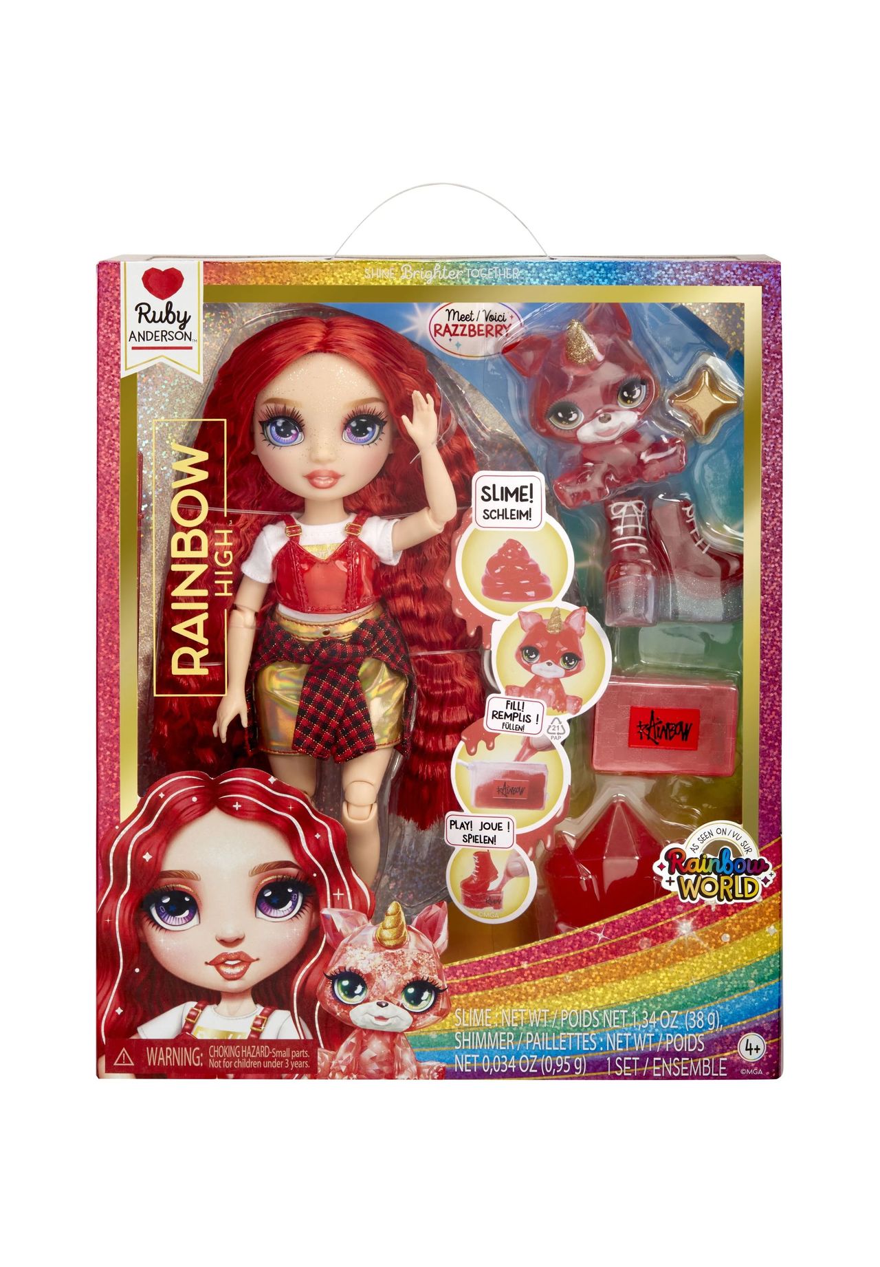 RAINBOW HIGH™ Classic Rainbow Fashion Doll 'Ruby', rot