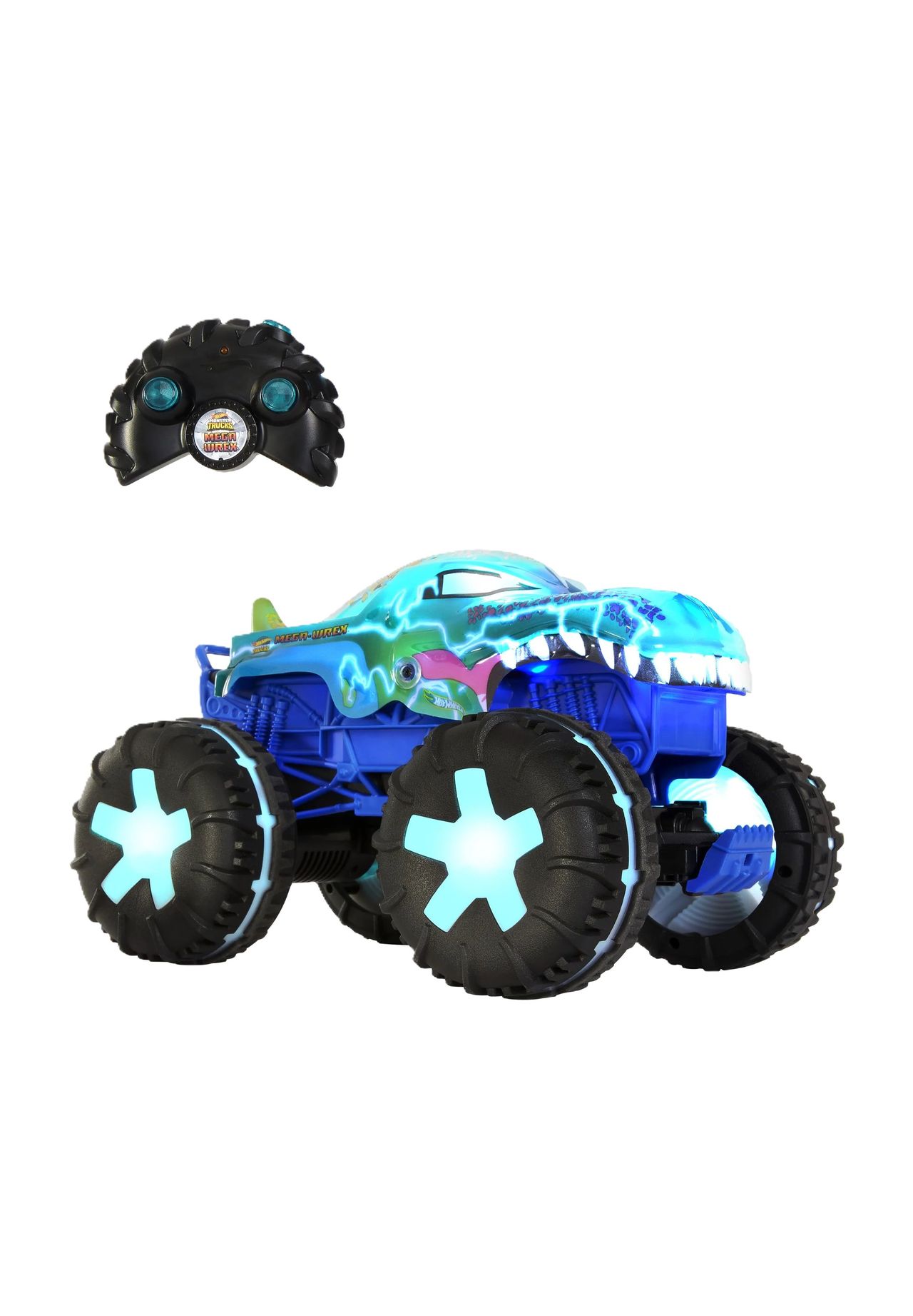 Hot Wheels Monster Truck Mega-Wrex, blau
