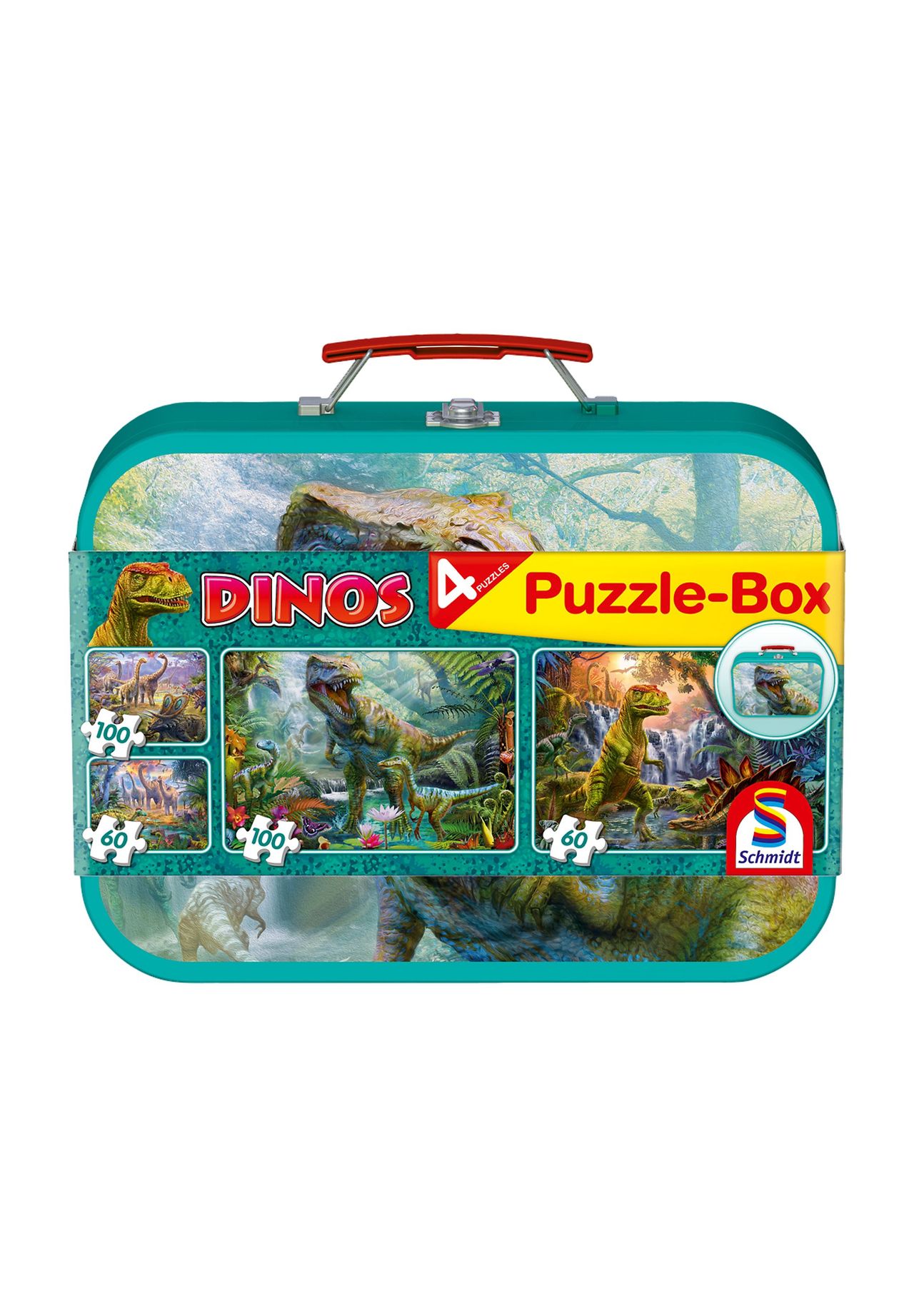 Schmidt Puzzle-Box 'Dinos', 2x60 Teile, 2x100 Teile