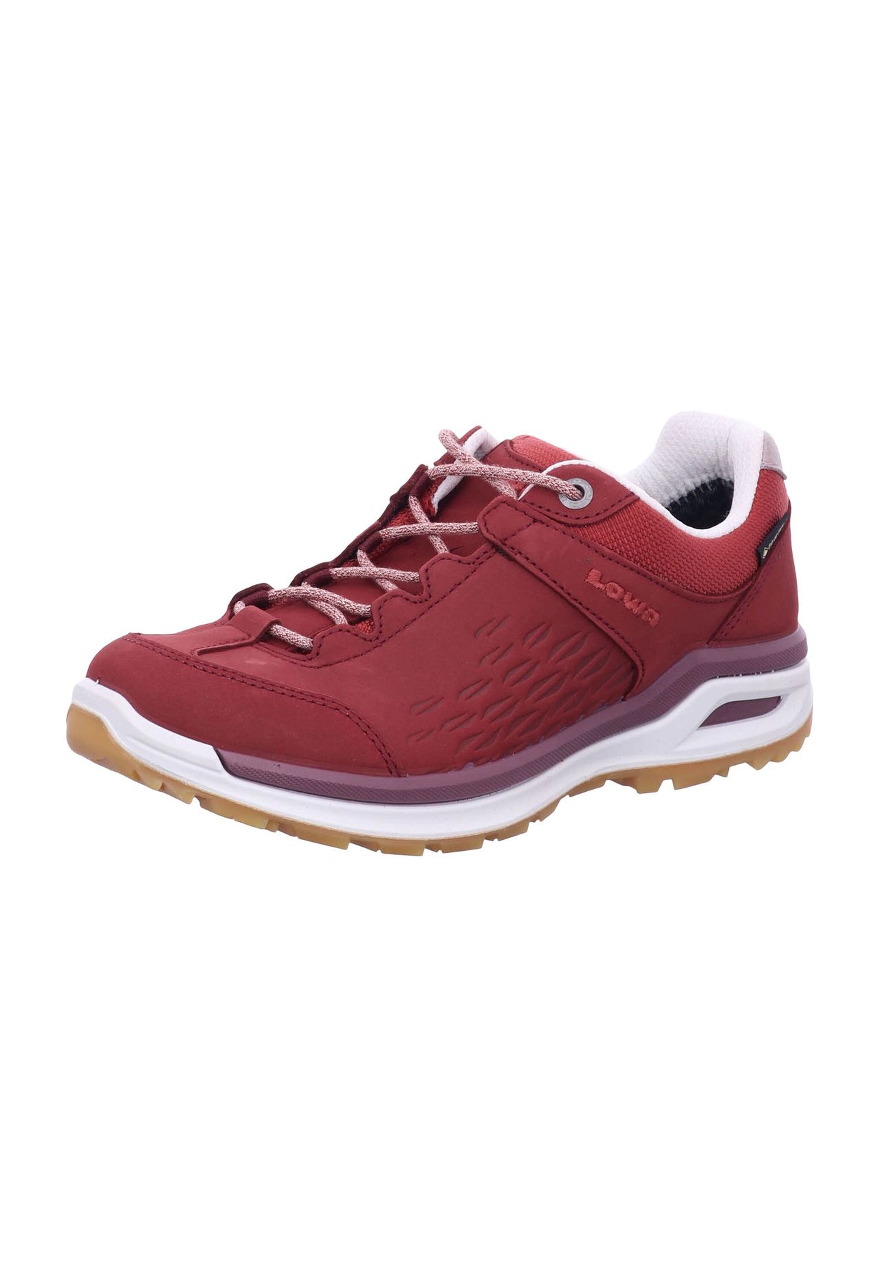 LOWA Locarno GTX Outdoorschuhe, GORE-TEX, wasserdicht, für Damen, rot, 37,5